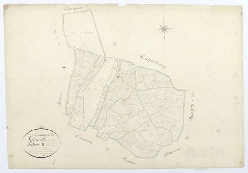 La Neuville-sur-Ressons - Cadastre napoléonien, section B, feuille unique