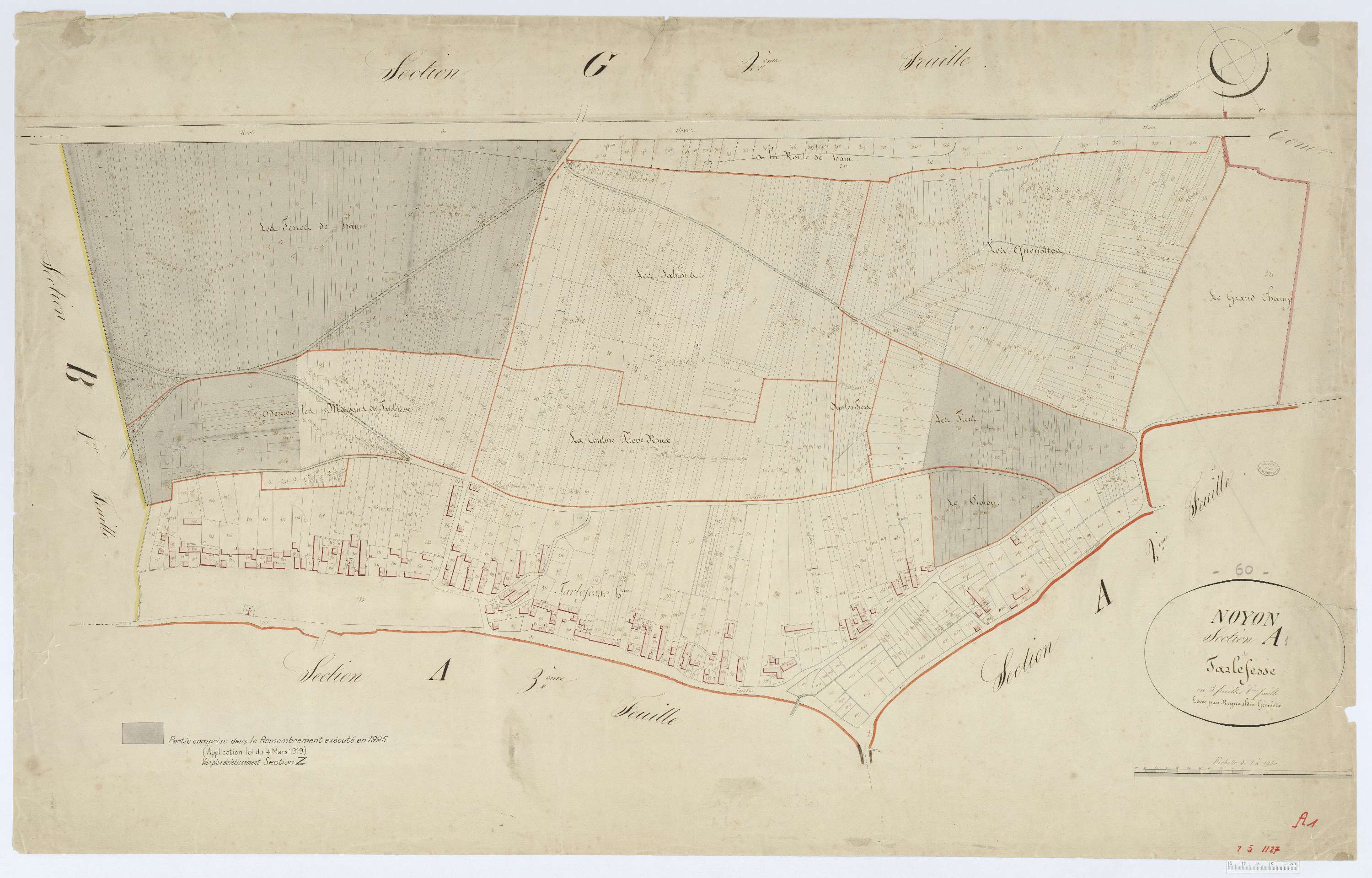 Noyon - Cadastre napoléonien, section A1