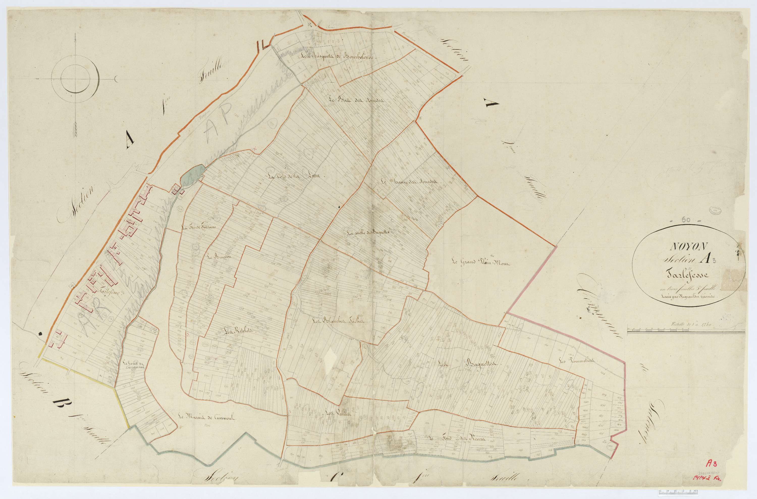 Noyon - Cadastre napoléonien, section A3
