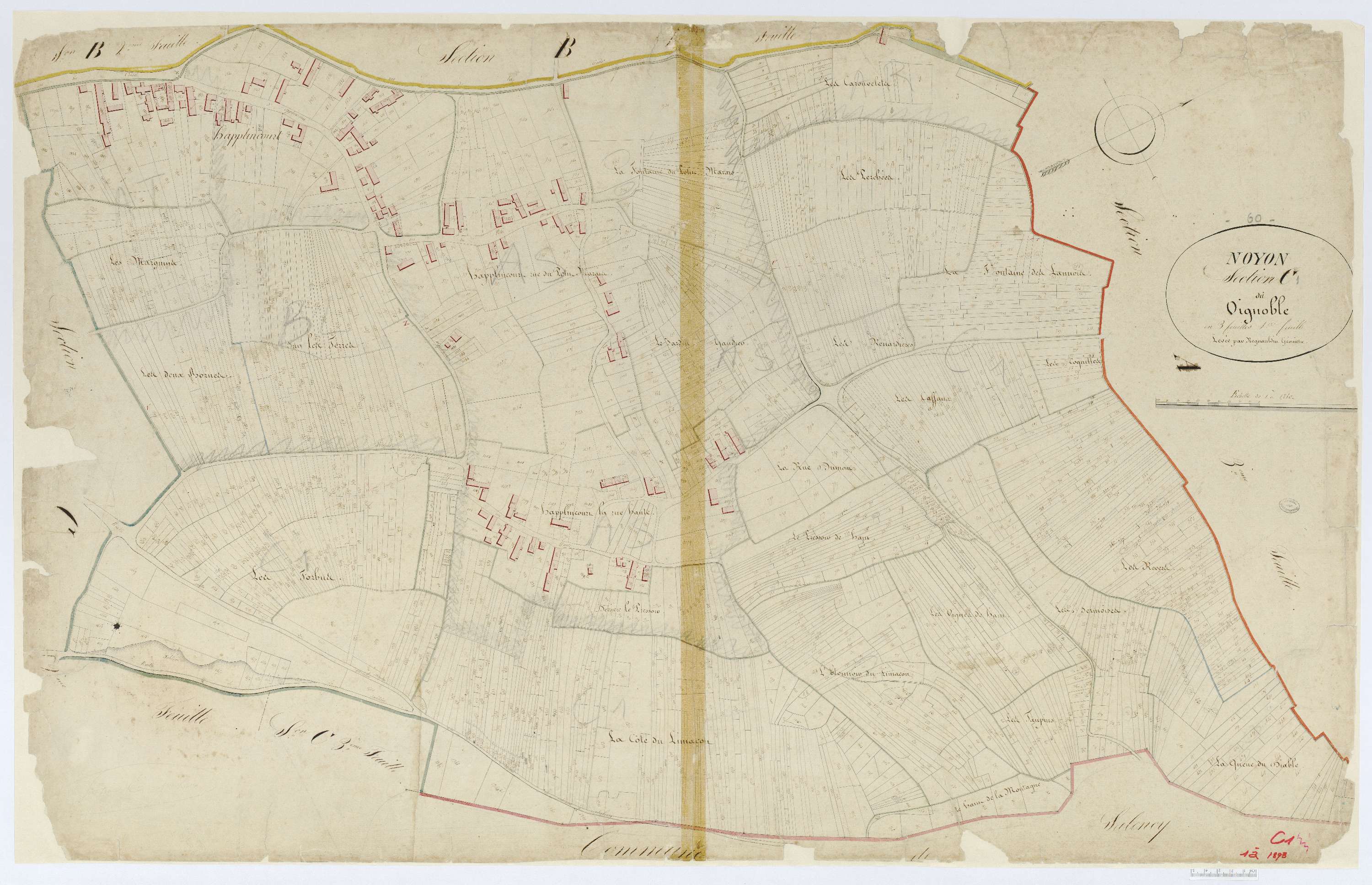 Noyon - Cadastre napoléonien, section C1