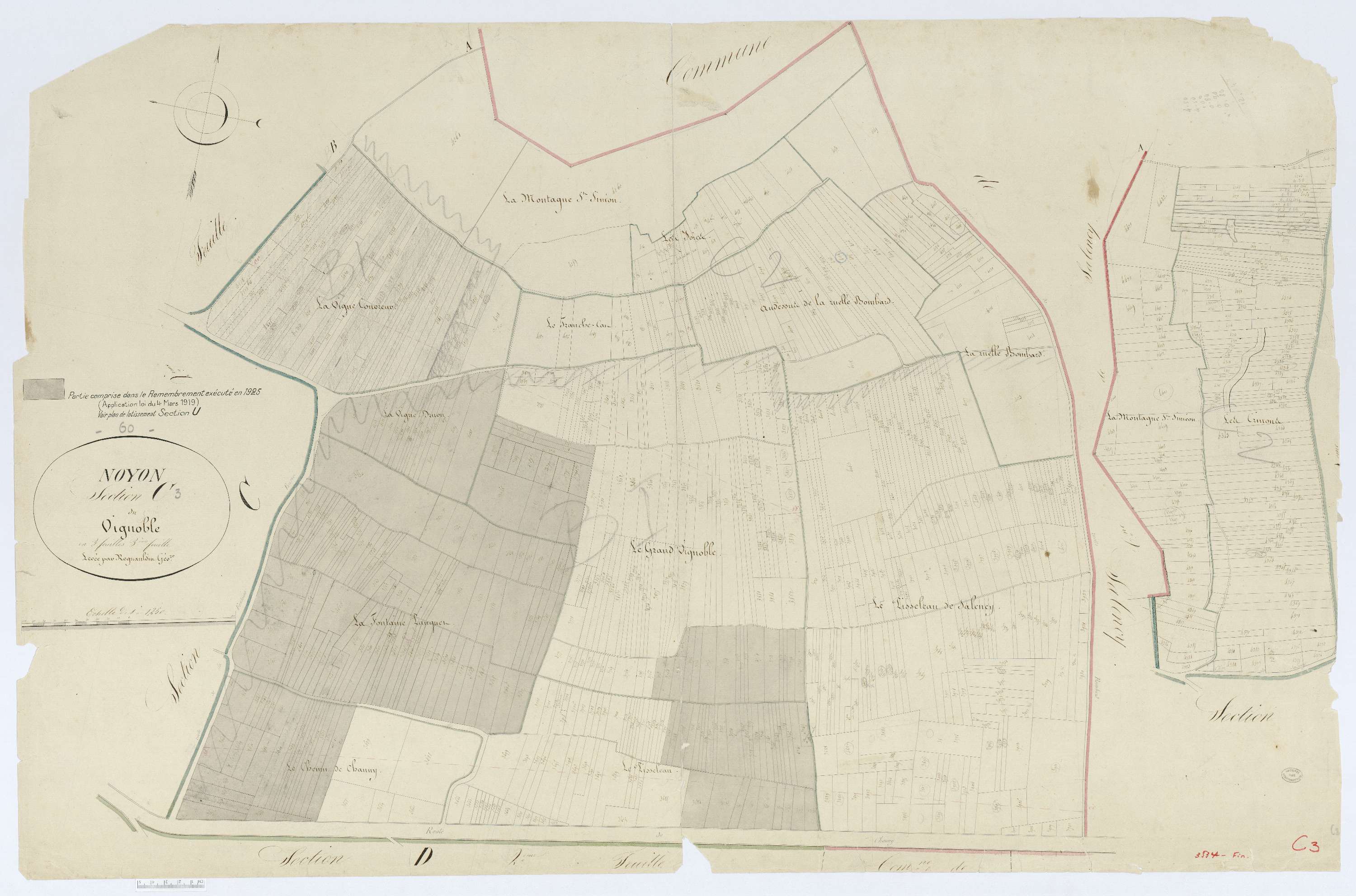 Noyon - Cadastre napoléonien, section C3