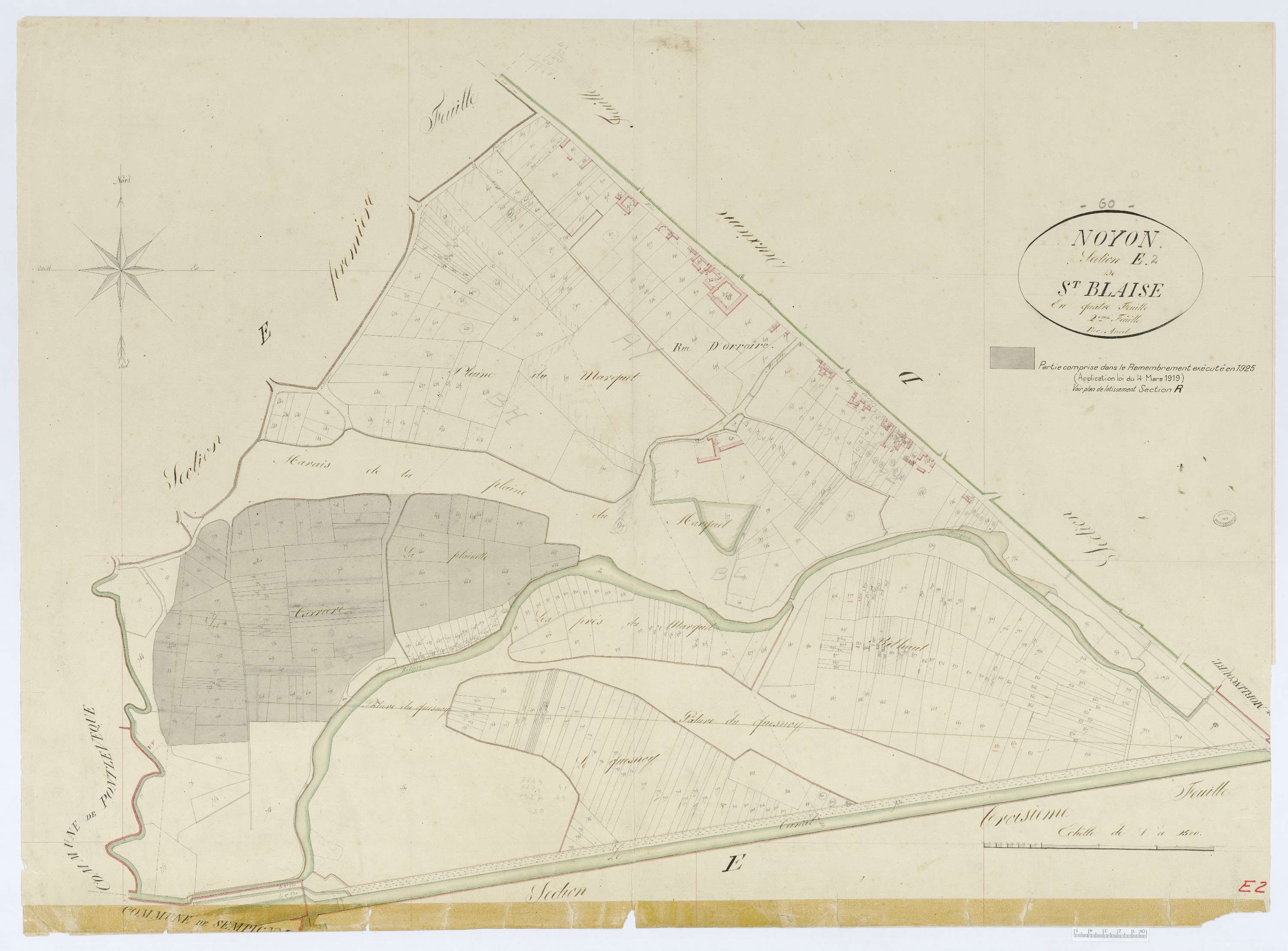Noyon - Cadastre napoléonien, section E2