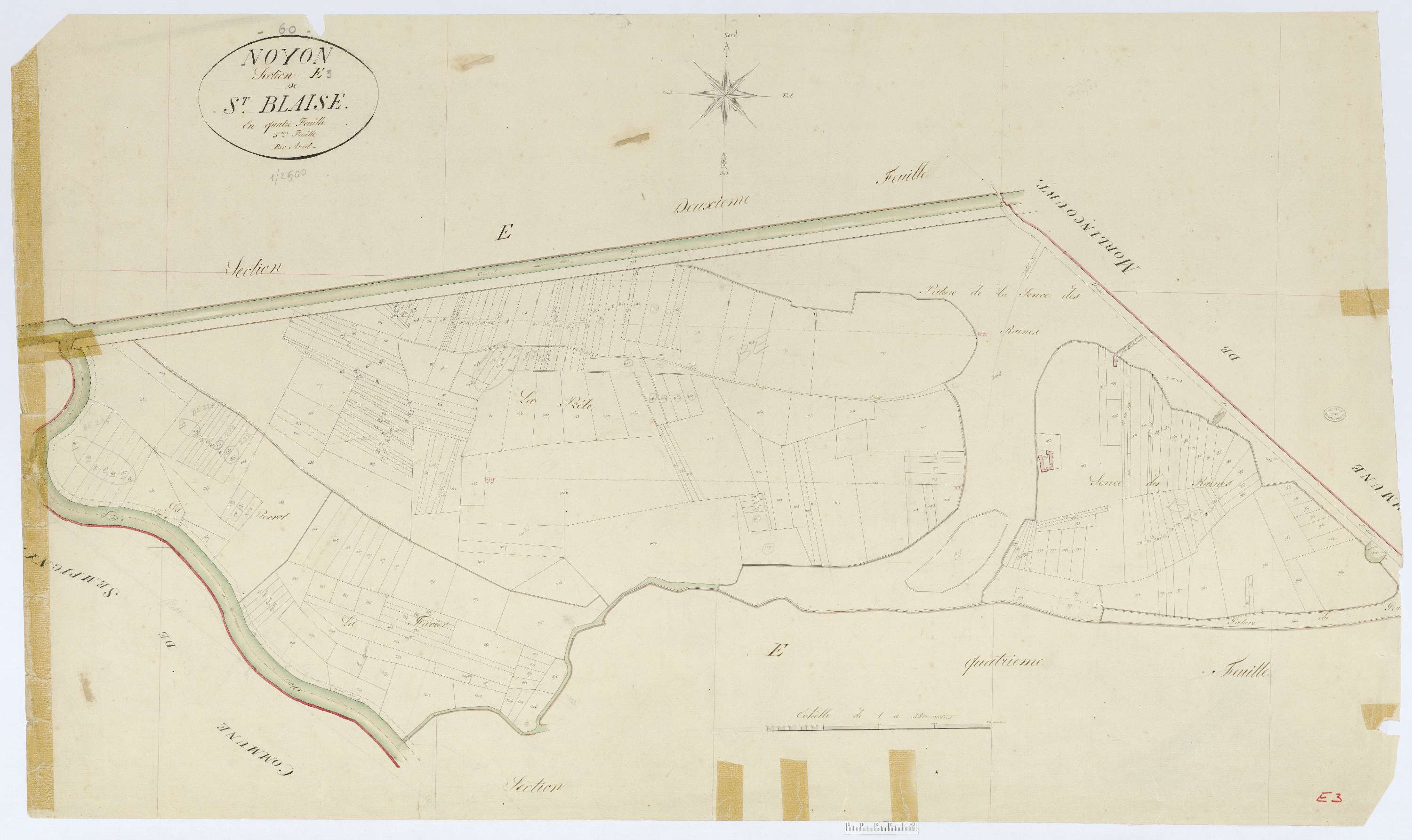Noyon - Cadastre napoléonien, section E3