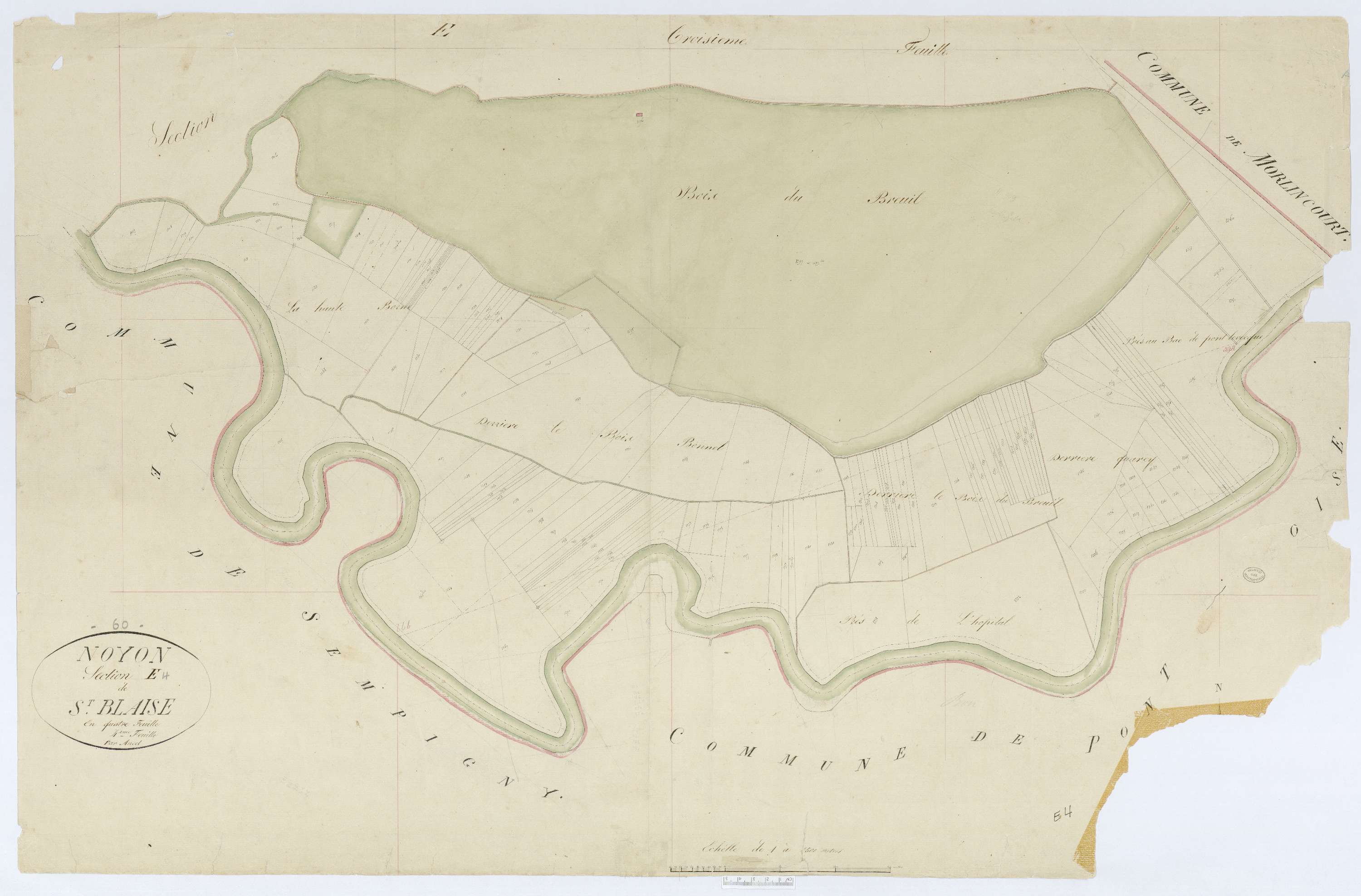 Noyon - Cadastre napoléonien, section E4