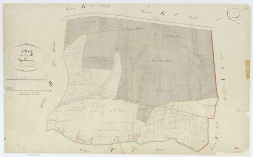 Noyon - Cadastre napoléonien, section B1
