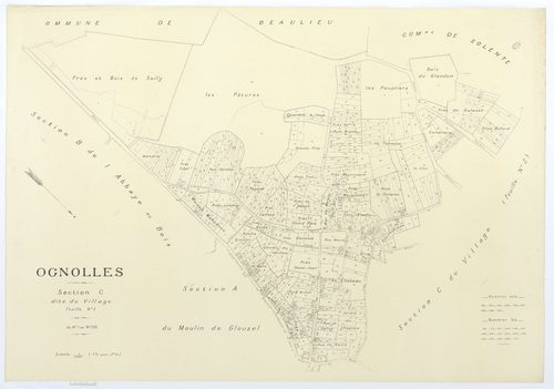 Ognolles - Cadastre napoléonien (copie), section C1