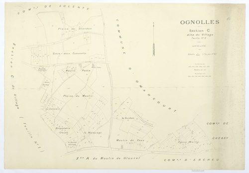 Ognolles - Cadastre napoléonien (copie), section C2