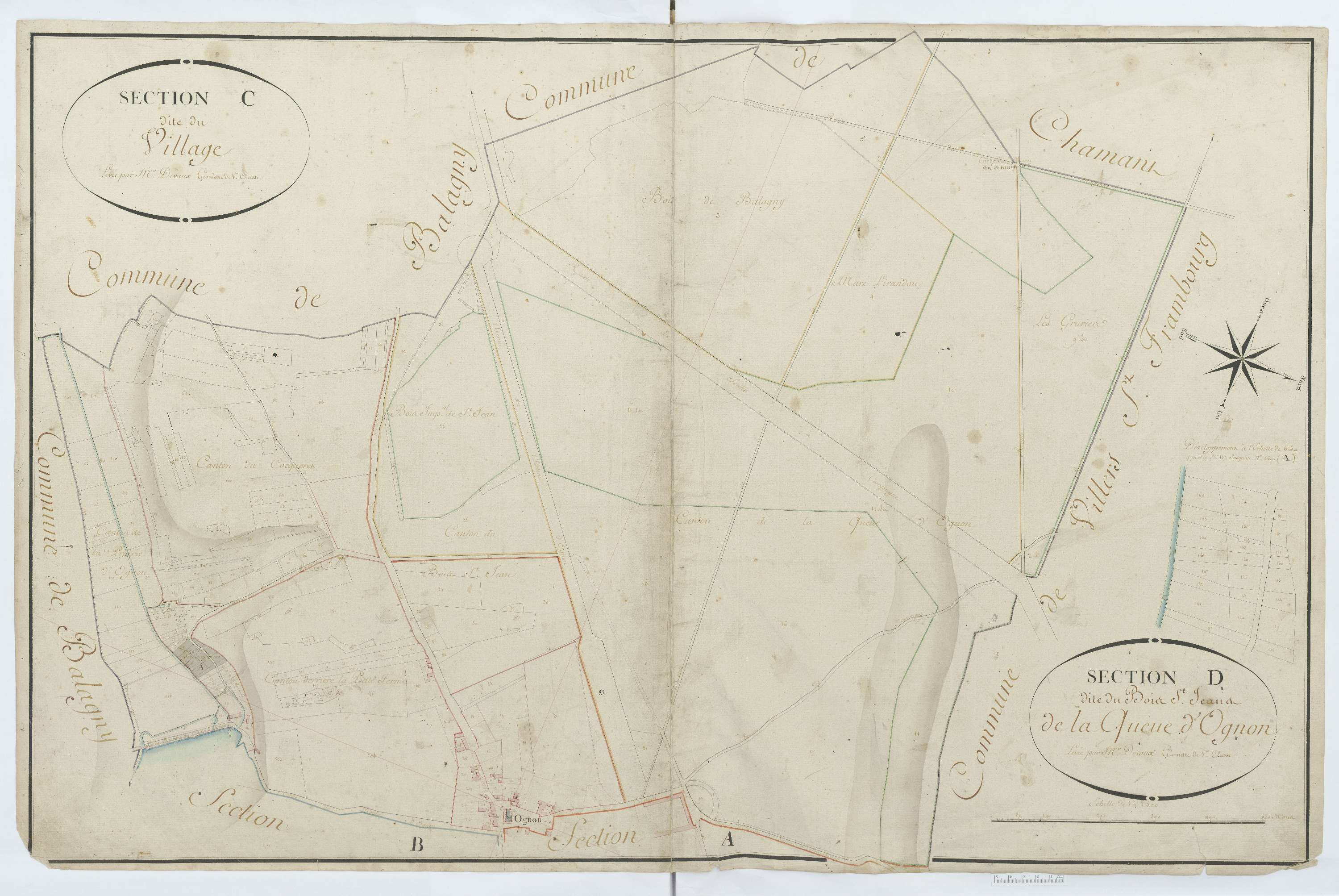 Ognon - Cadastre napoléonien, section C