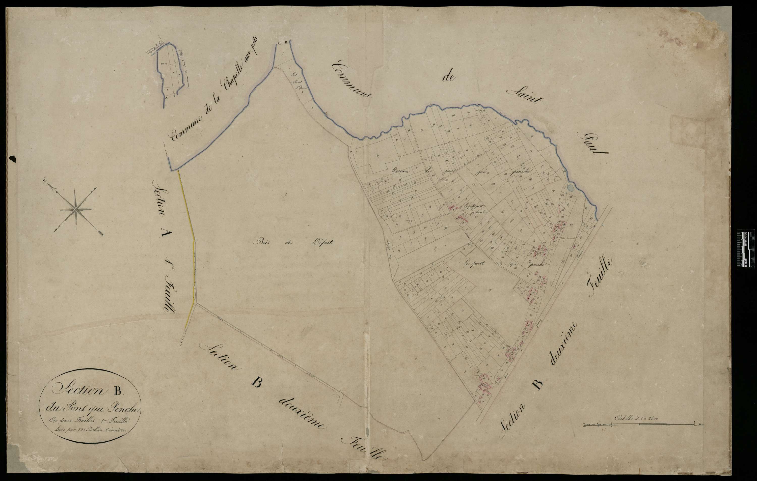 Ons-en-Bray - Cadastre napoléonien, section B1