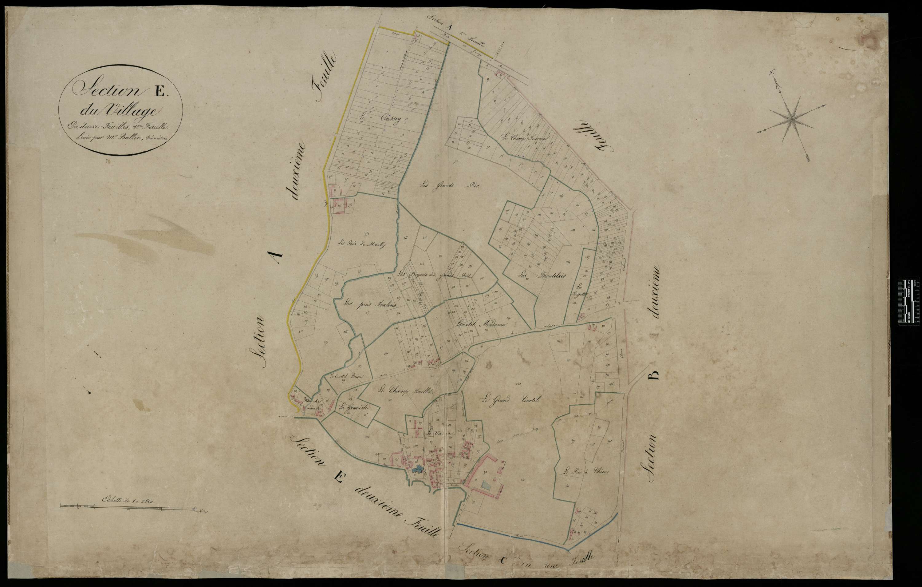 Ons-en-Bray - Cadastre napoléonien, section E1