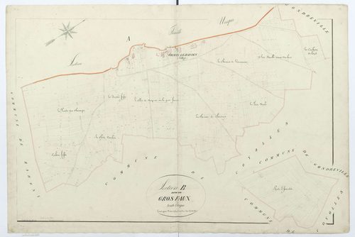 Ormoy-le-Davien - Cadastre napoléonien, section B