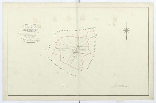 Ormoy-le-Davien - Cadastre napoléonien, tableau d'assemblage