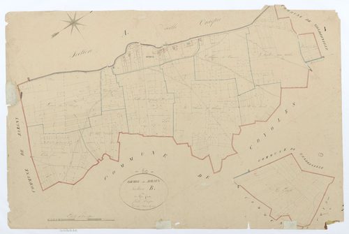 Ormoy-le-Davien - Cadastre napoléonien, section B, feuille unique