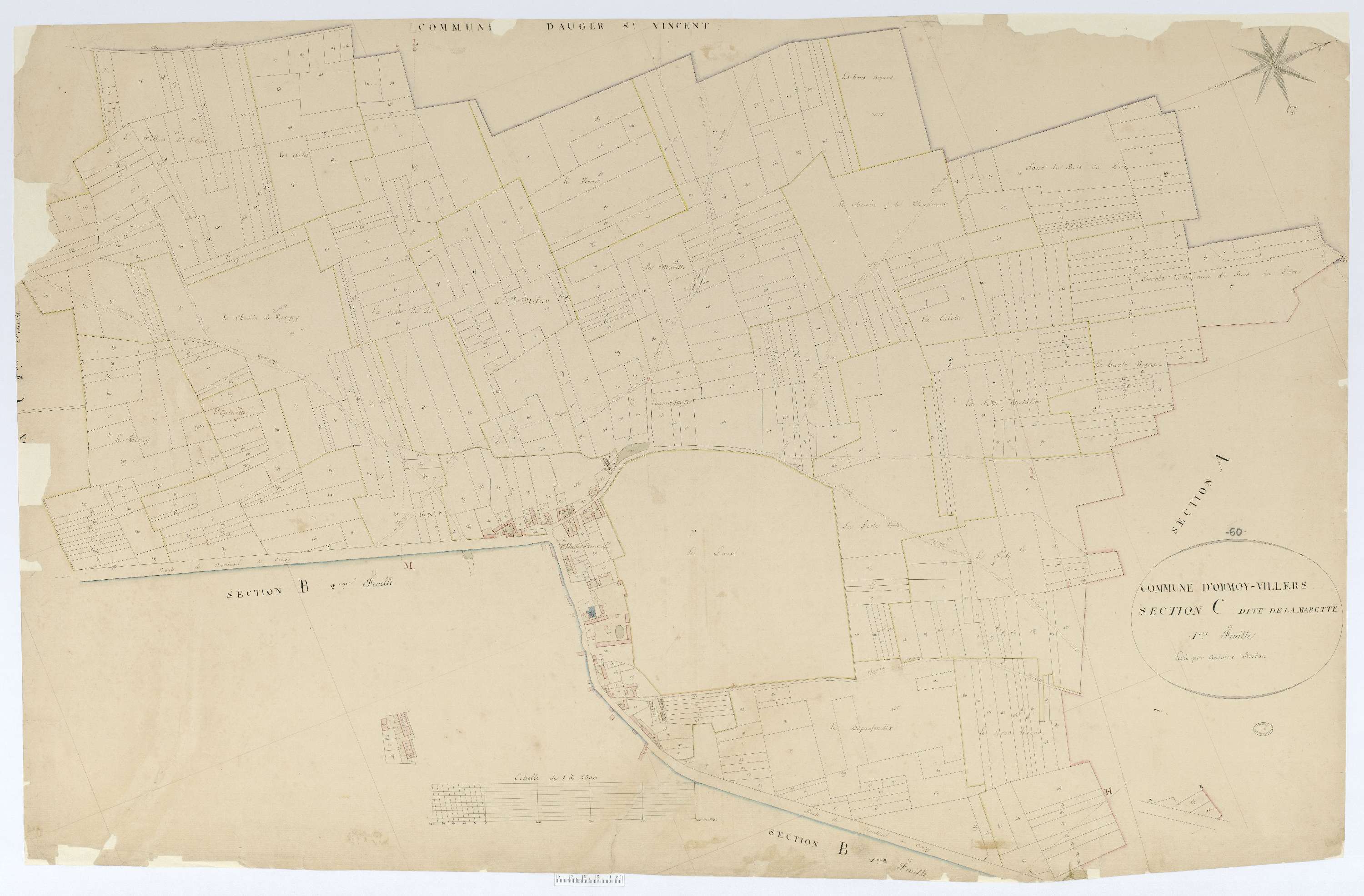 Ormoy-Villers - Cadastre napoléonien, section C1