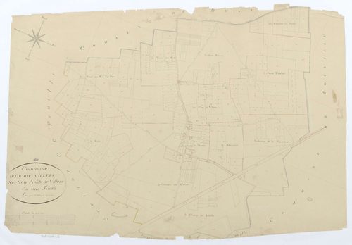 Ormoy-Villers - Cadastre napoléonien, section A, feuille unique