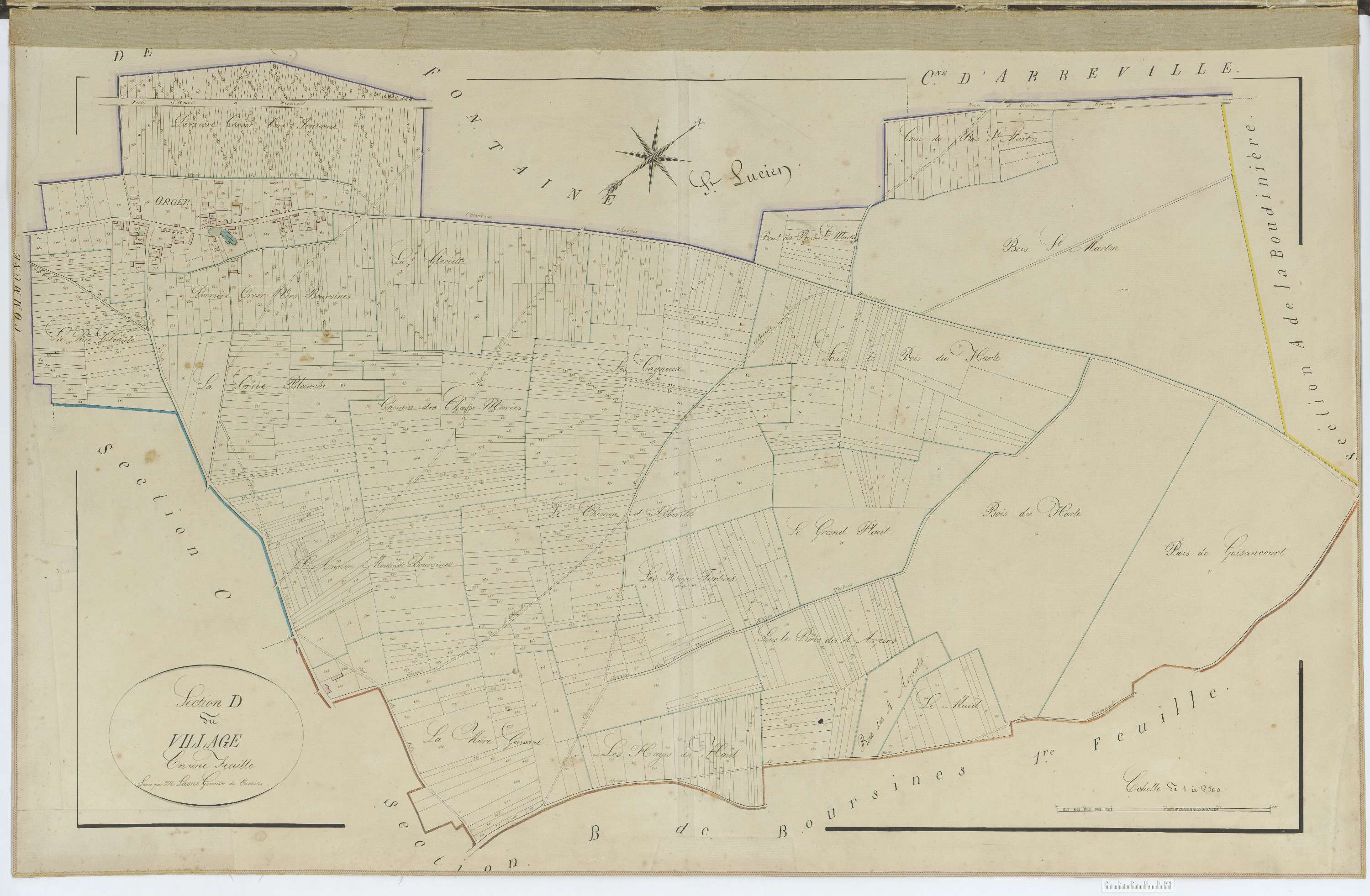 Oroër - Cadastre napoléonien, section D