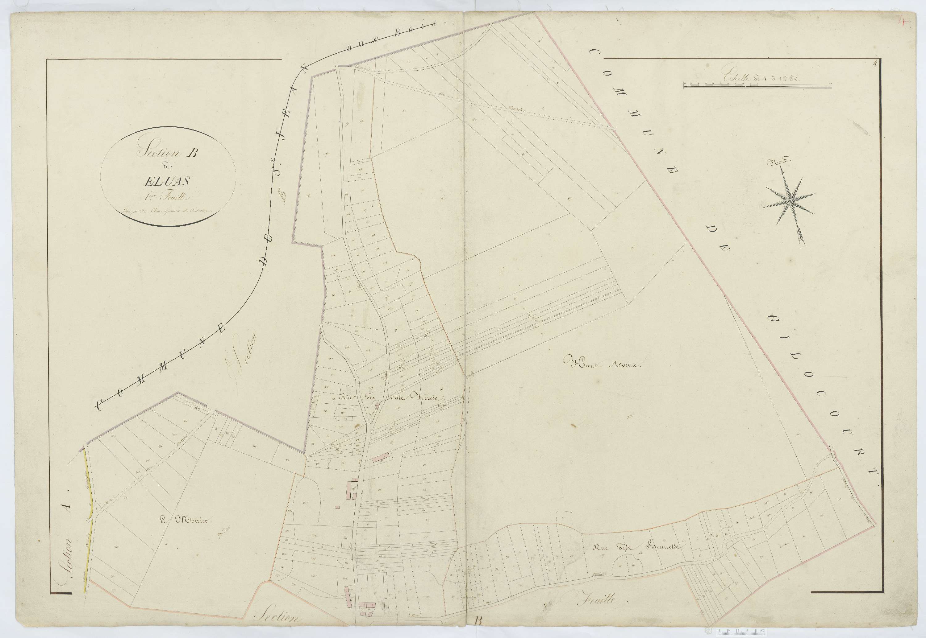Orrouy - Cadastre napoléonien, section B1