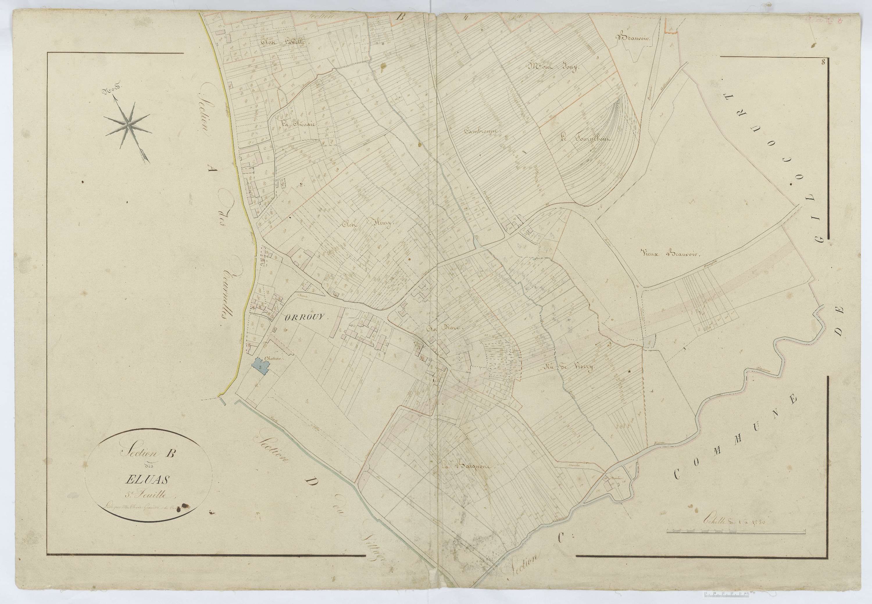 Orrouy - Cadastre napoléonien, section B5
