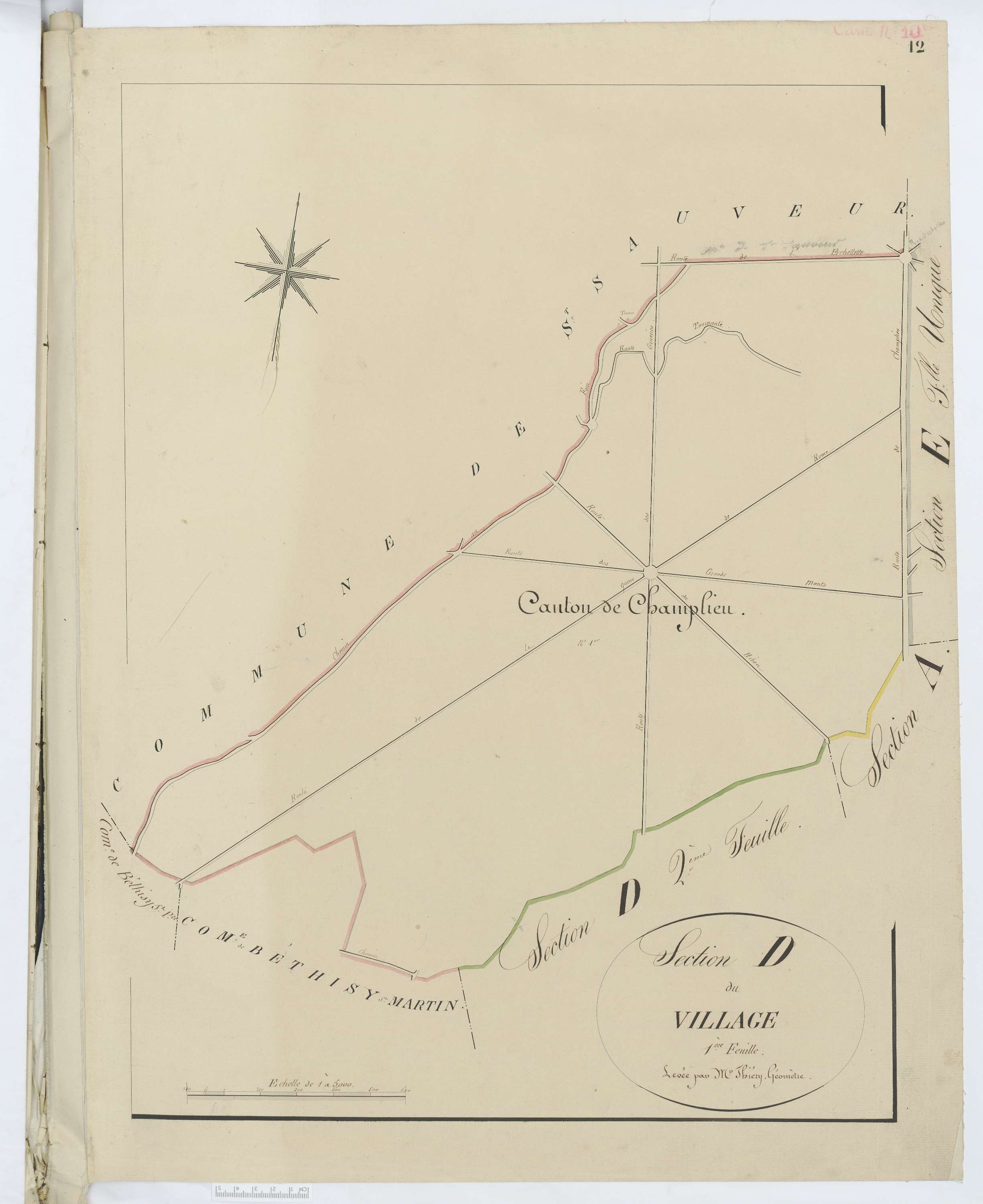 Orrouy - Cadastre napoléonien, section D1