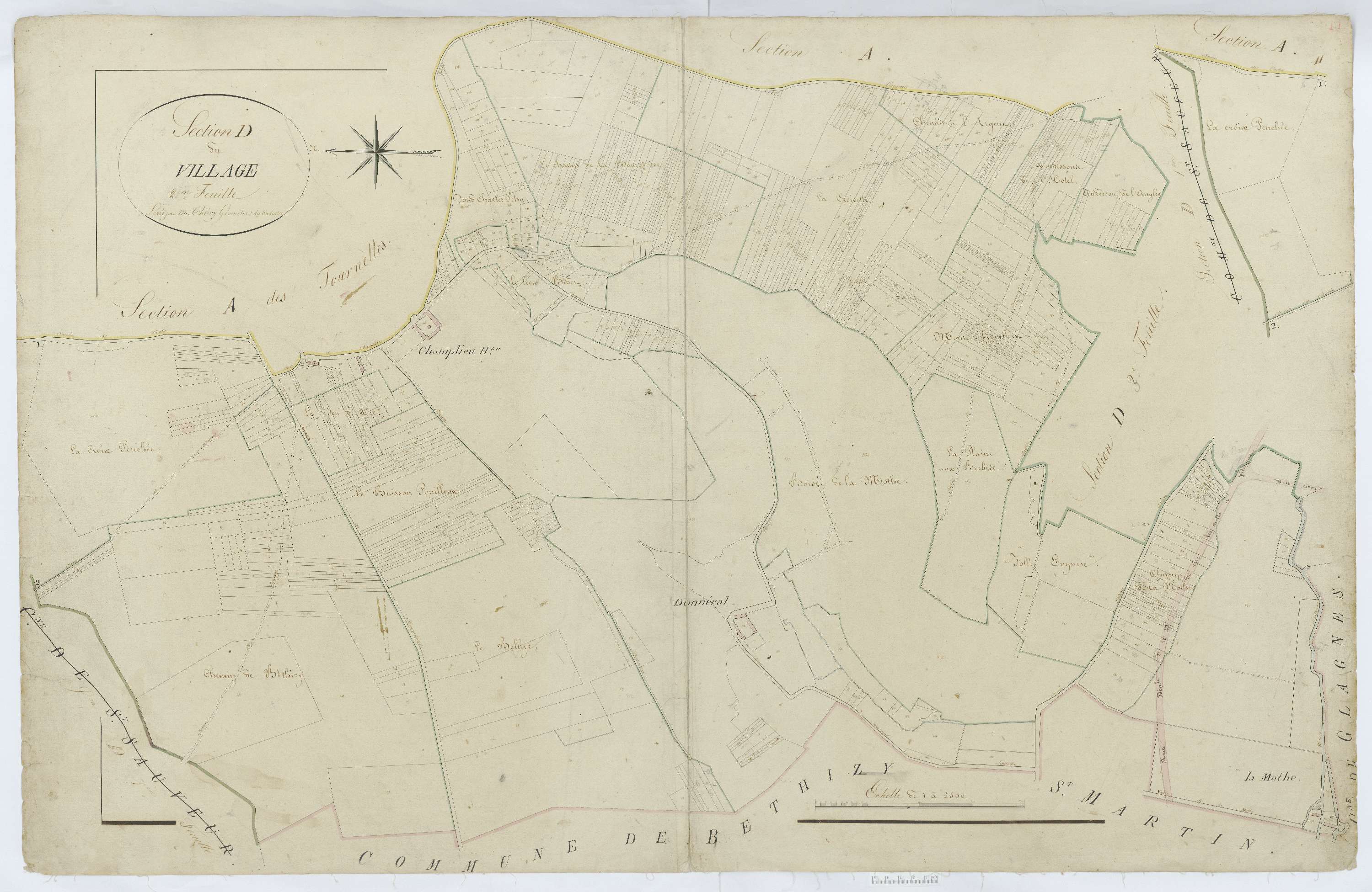 Orrouy - Cadastre napoléonien, section D2