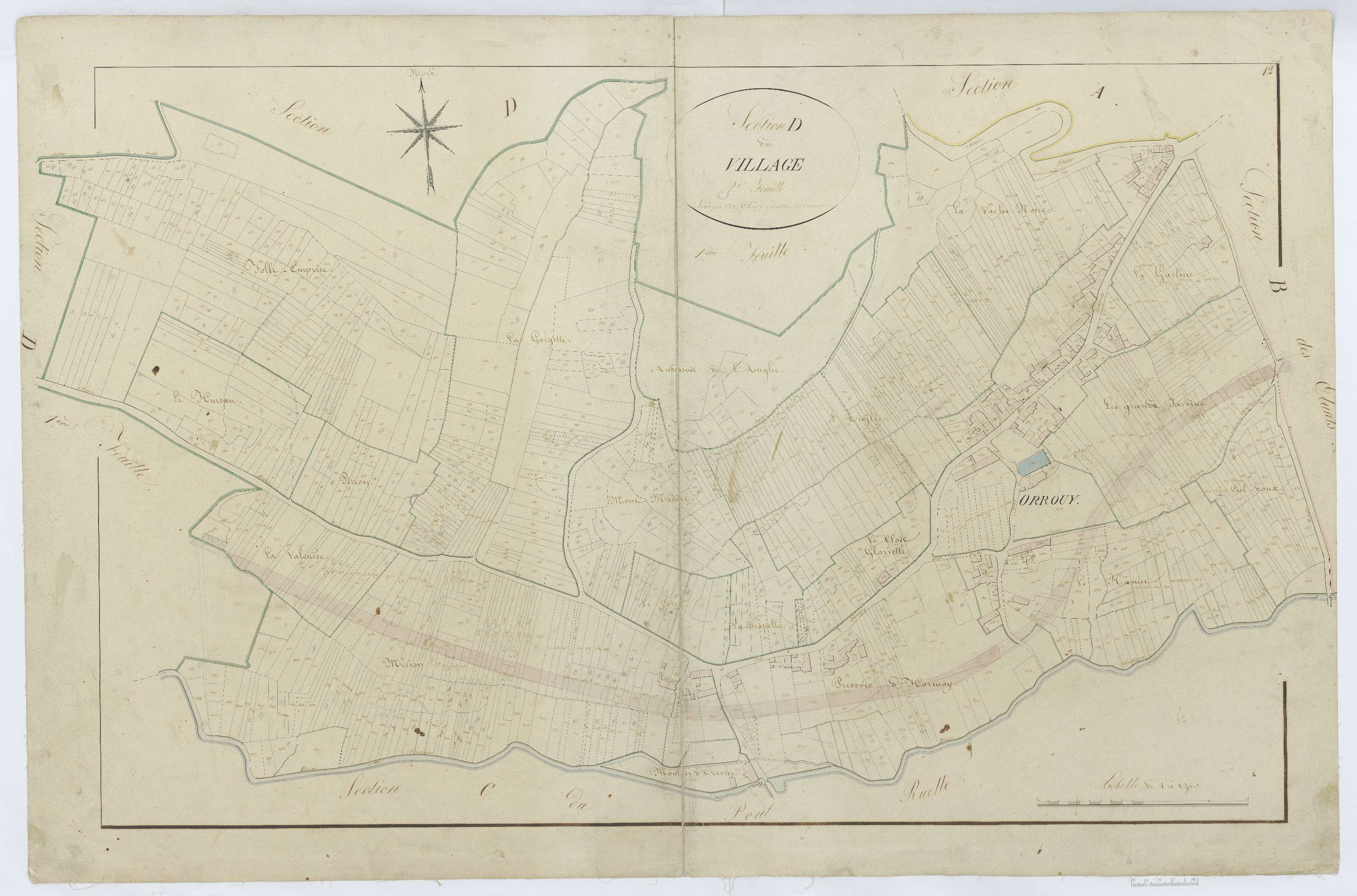 Orrouy - Cadastre napoléonien, section D3