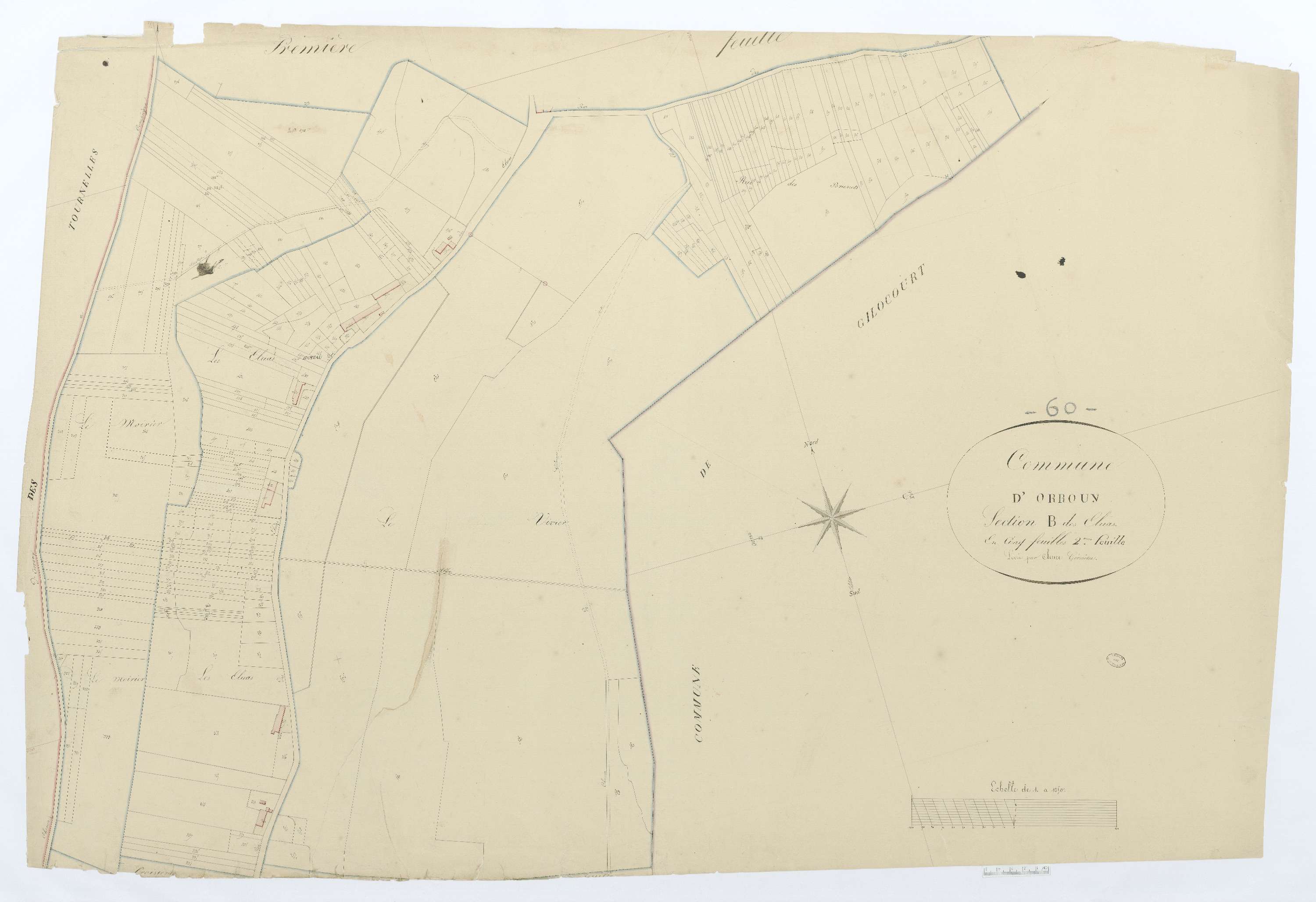 Orrouy - Cadastre napoléonien, section B2