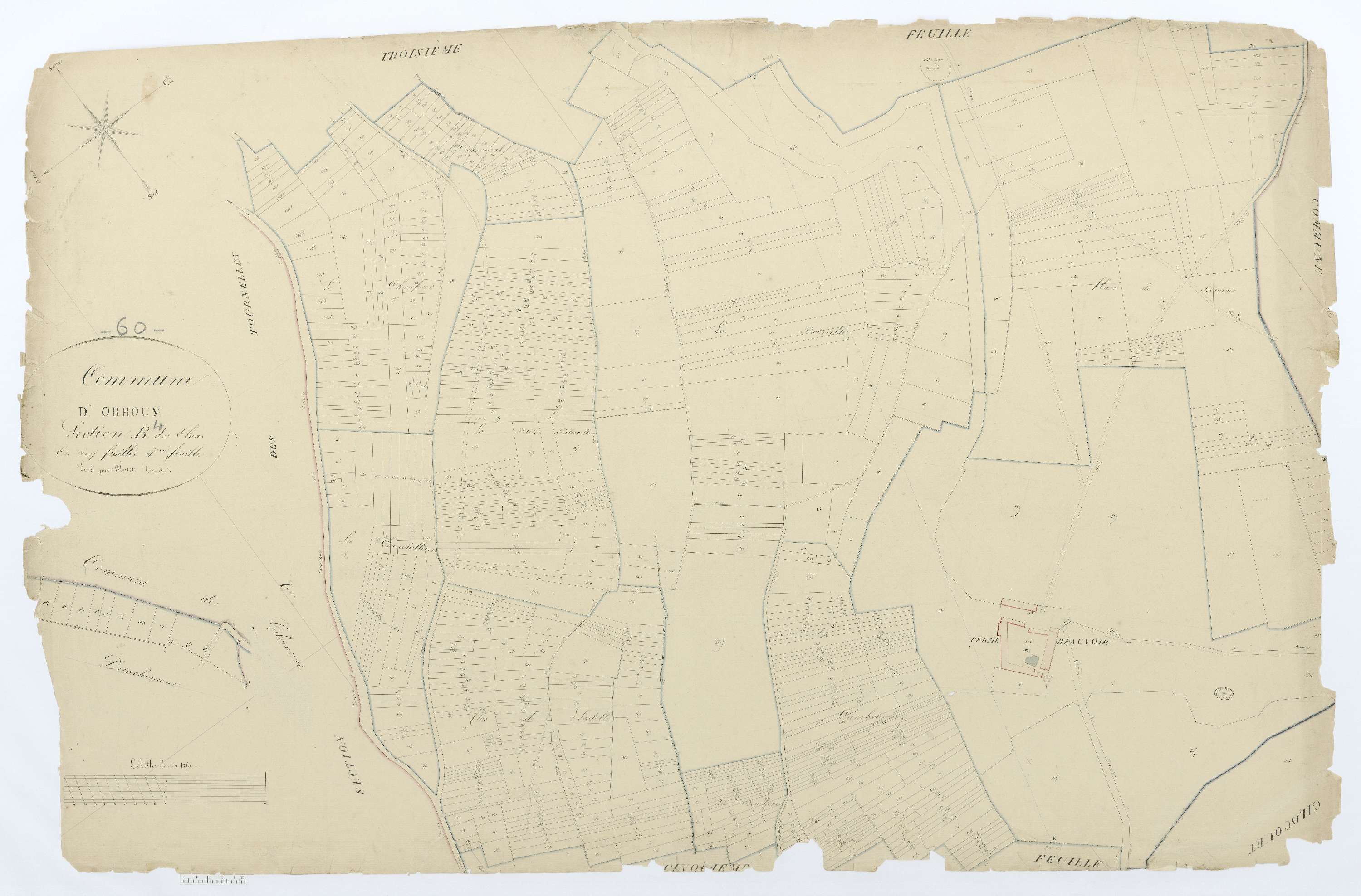 Orrouy - Cadastre napoléonien, section B4