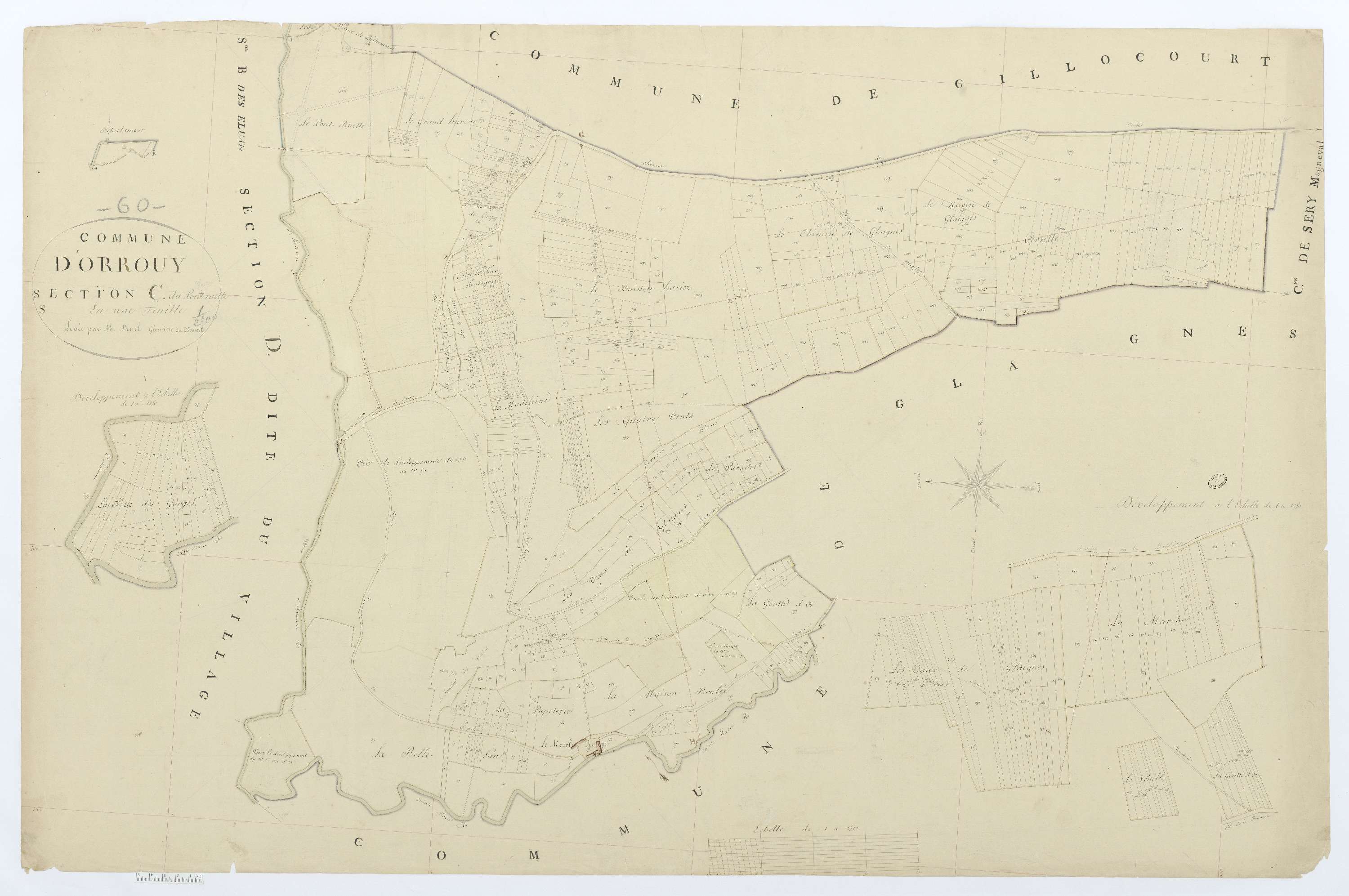 Orrouy - Cadastre napoléonien, section C