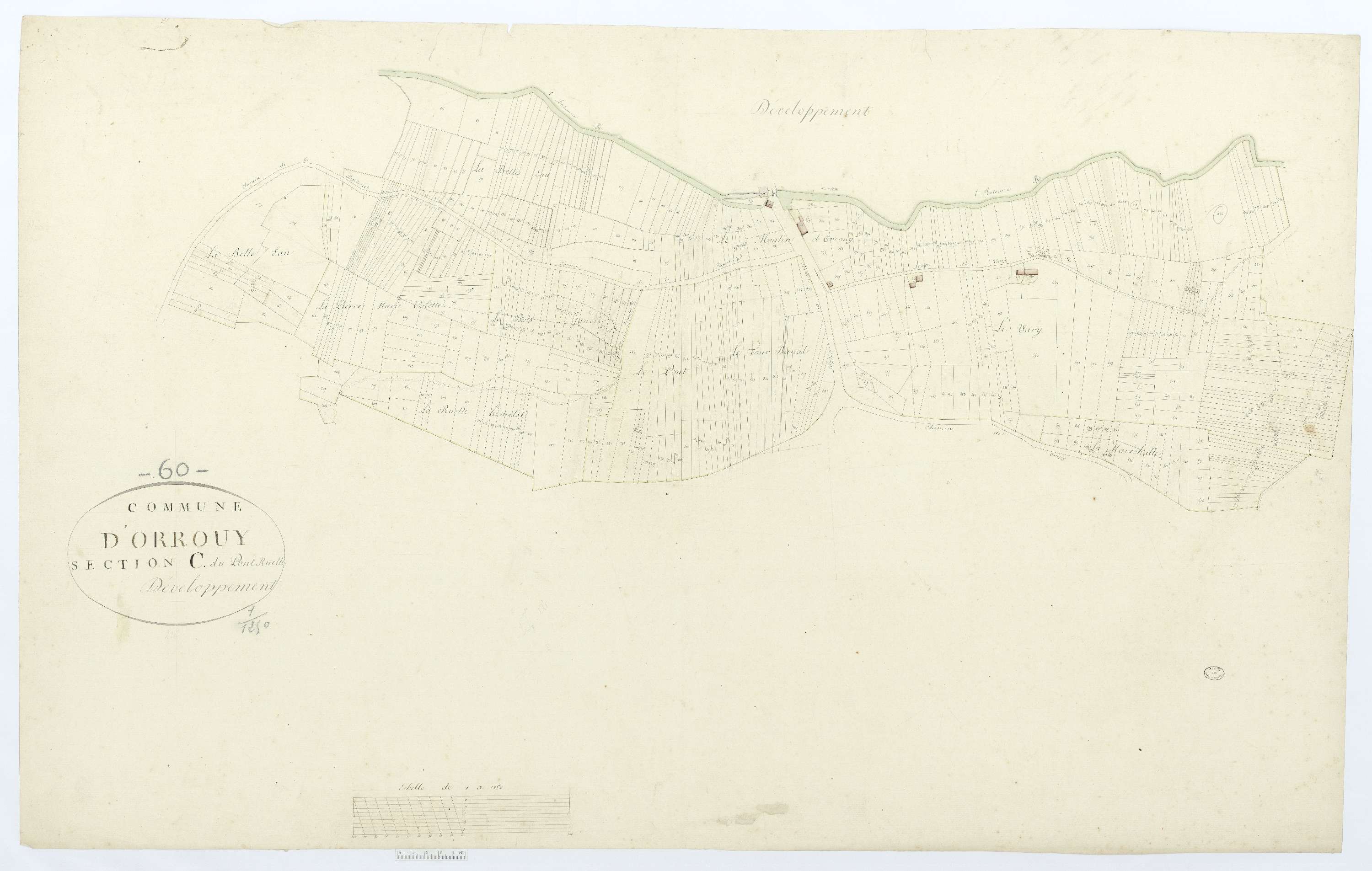 Orrouy - Cadastre napoléonien, développement de la section C