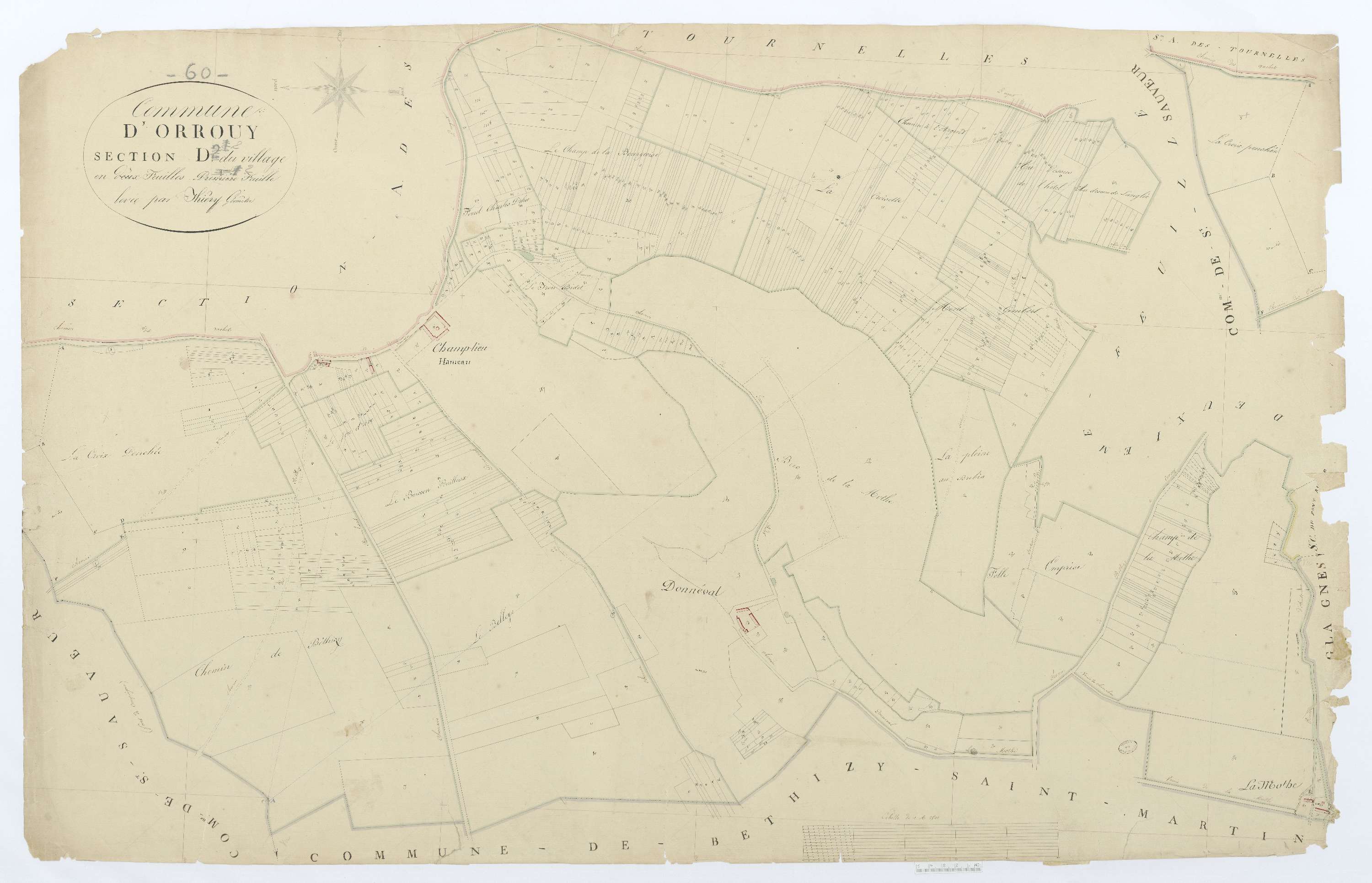 Orrouy - Cadastre napoléonien, section D2