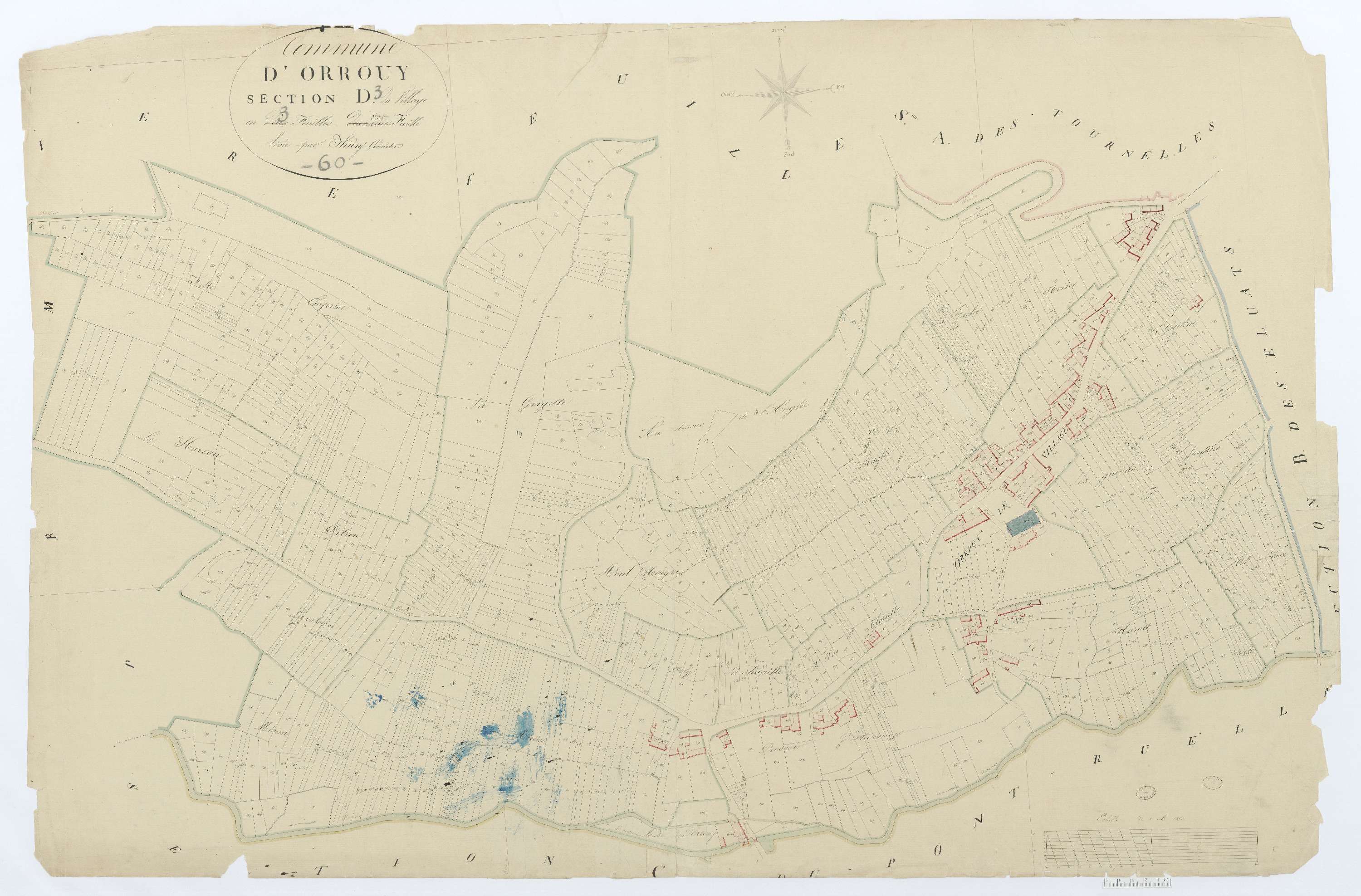Orrouy - Cadastre napoléonien, section D3
