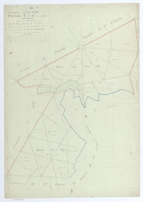 Orry-la-Ville - Cadastre napoléonien, section A1