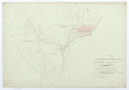 Orry-la-Ville - Cadastre napoléonien, section D1