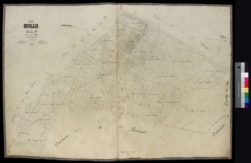 Orvillers-Sorel - Cadastre napoléonien, section B
