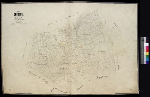 Orvillers-Sorel - Cadastre napoléonien, section D