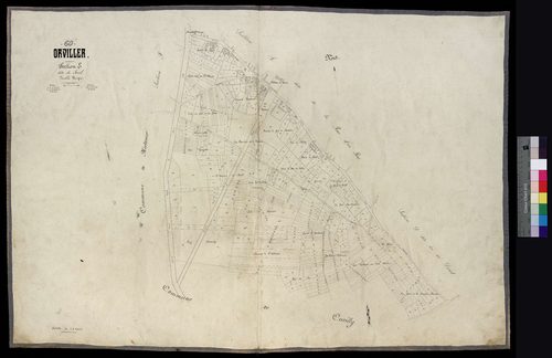 Orvillers-Sorel - Cadastre napoléonien, section E