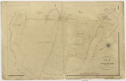 Oudeuil - Cadastre napoléonien, section B1