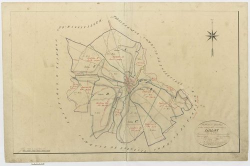 Paillart - Cadastre napoléonien, tableau d'assemblage