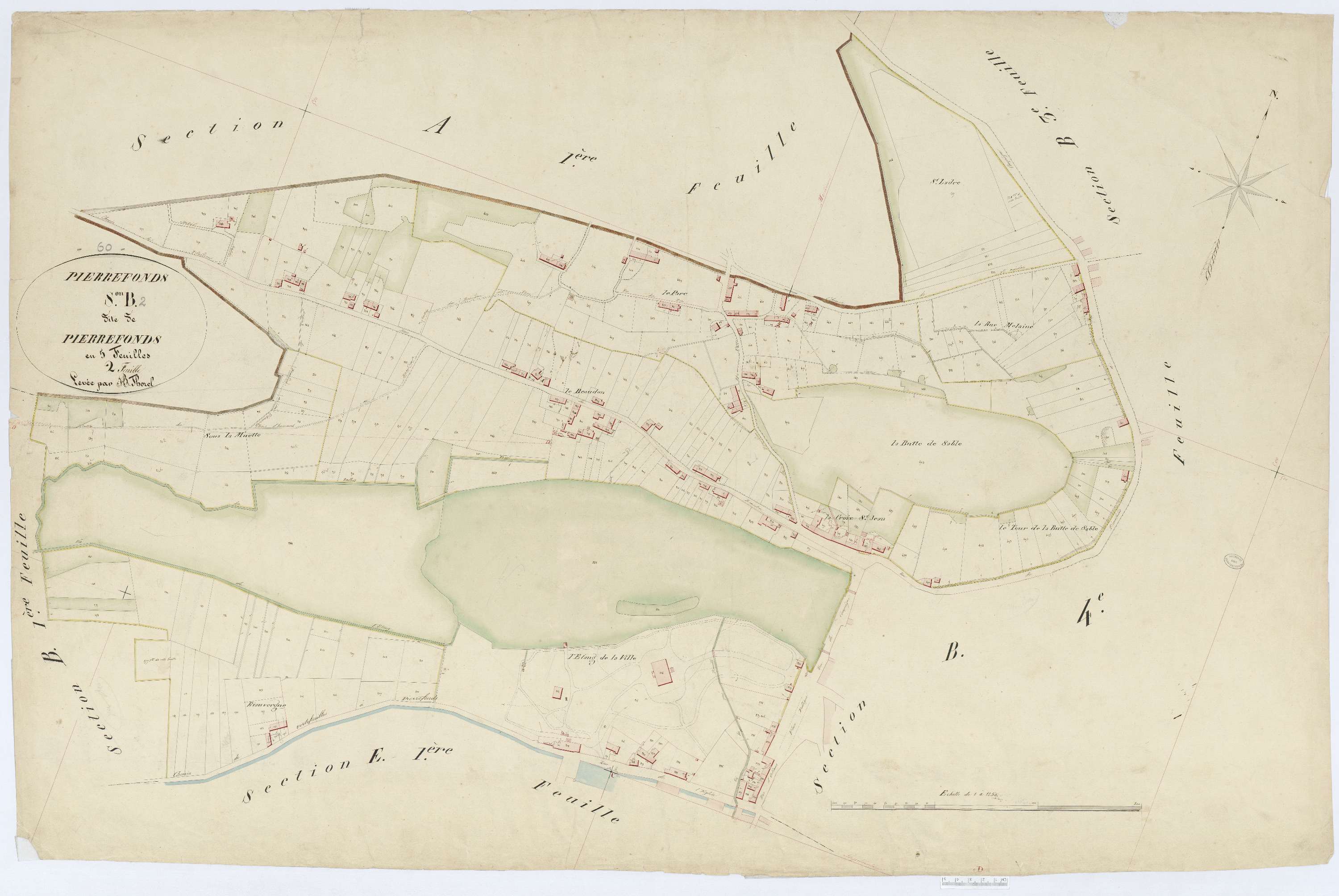Pierrefonds - Cadastre napoléonien, section B2