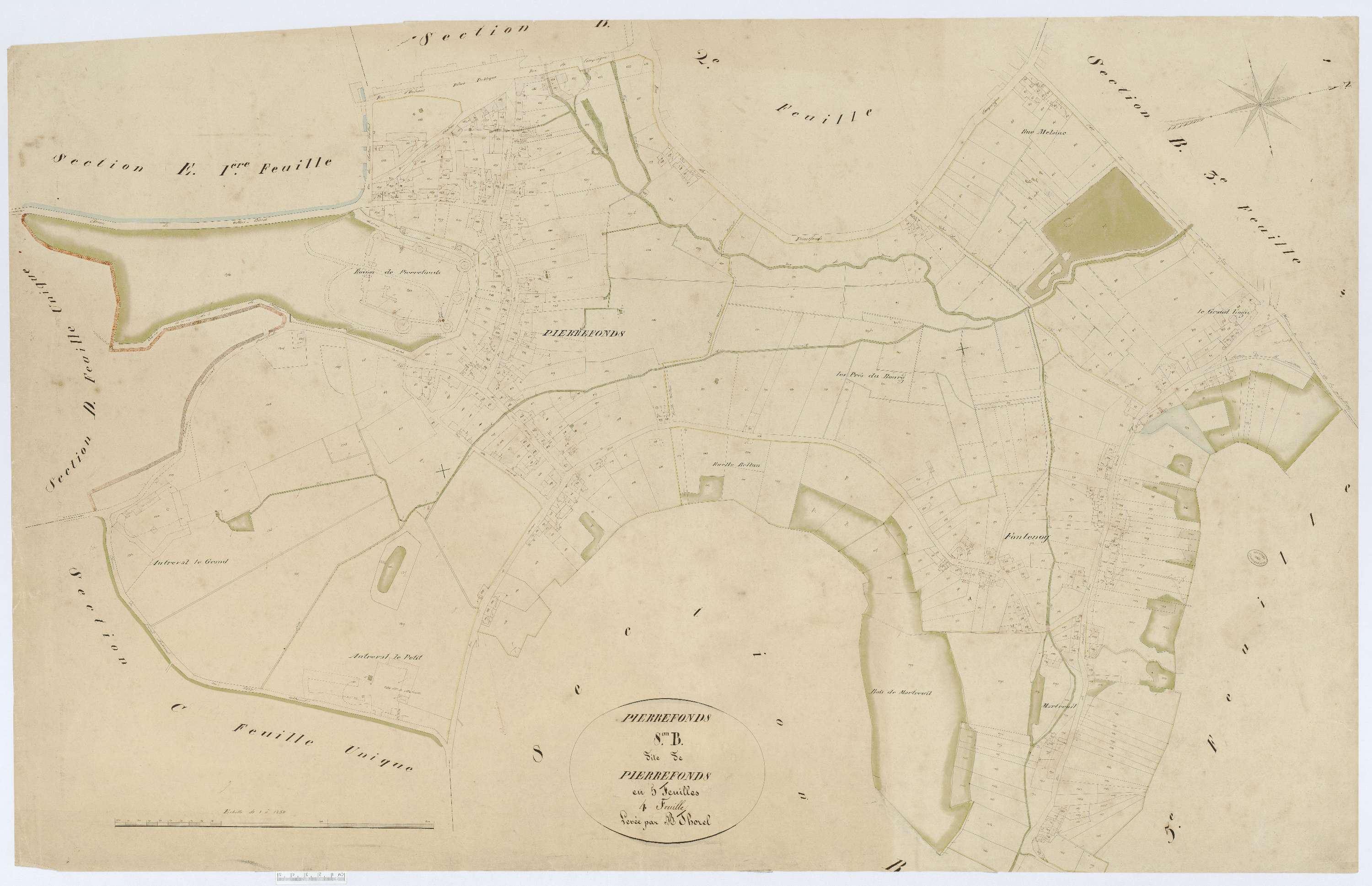 Pierrefonds - Cadastre napoléonien, section B4