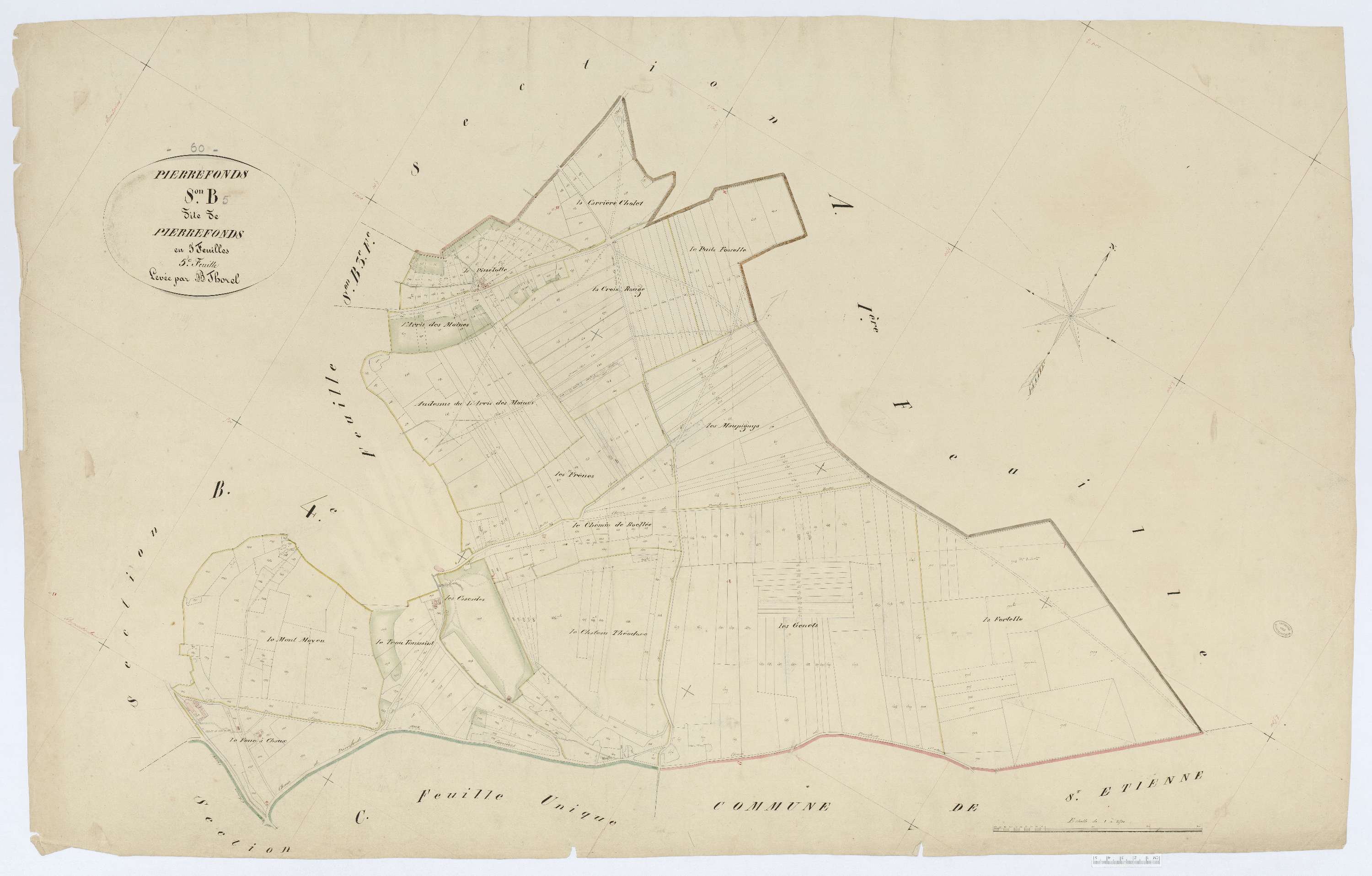 Pierrefonds - Cadastre napoléonien, section B5