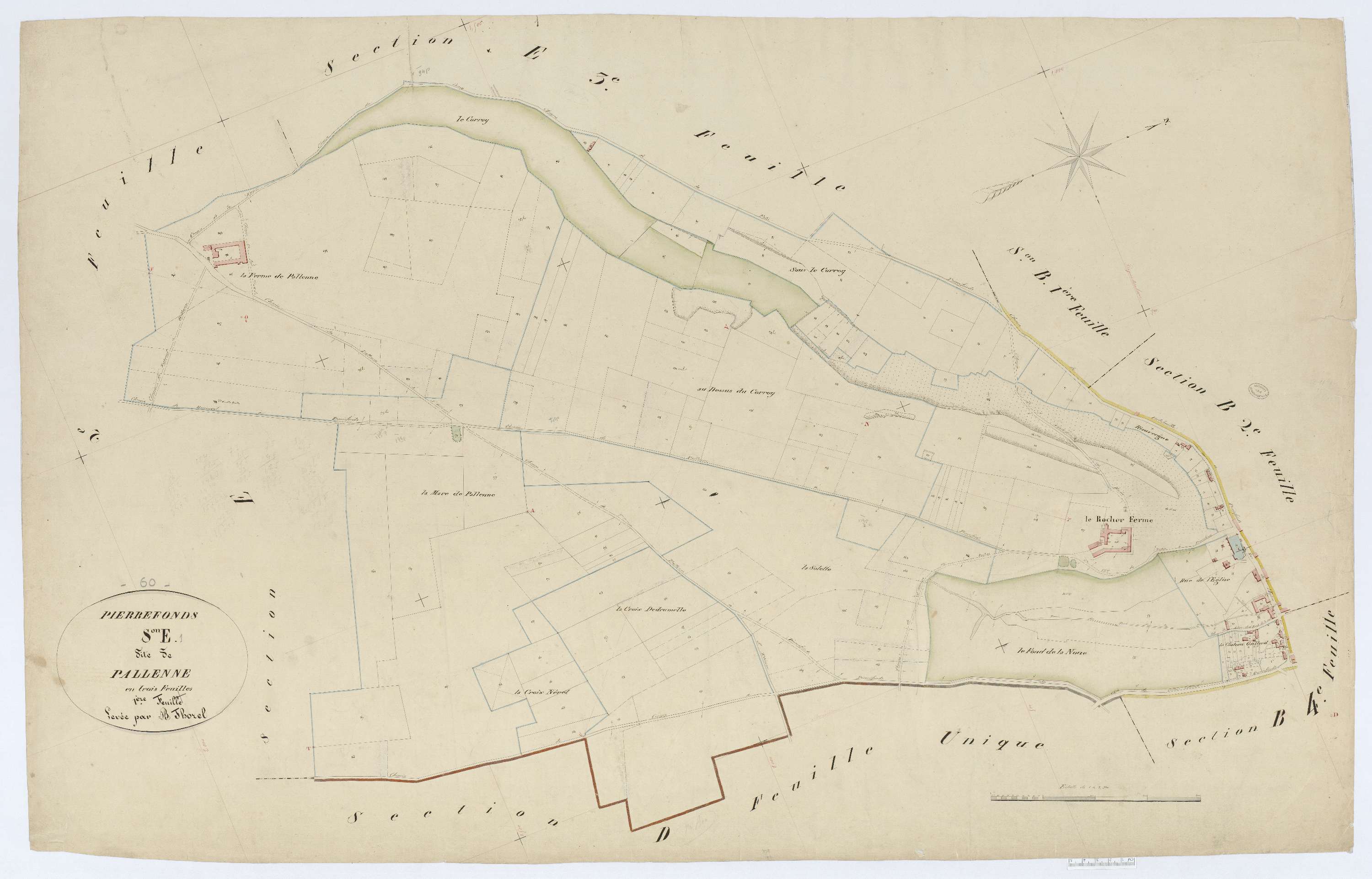Pierrefonds - Cadastre napoléonien, section E1