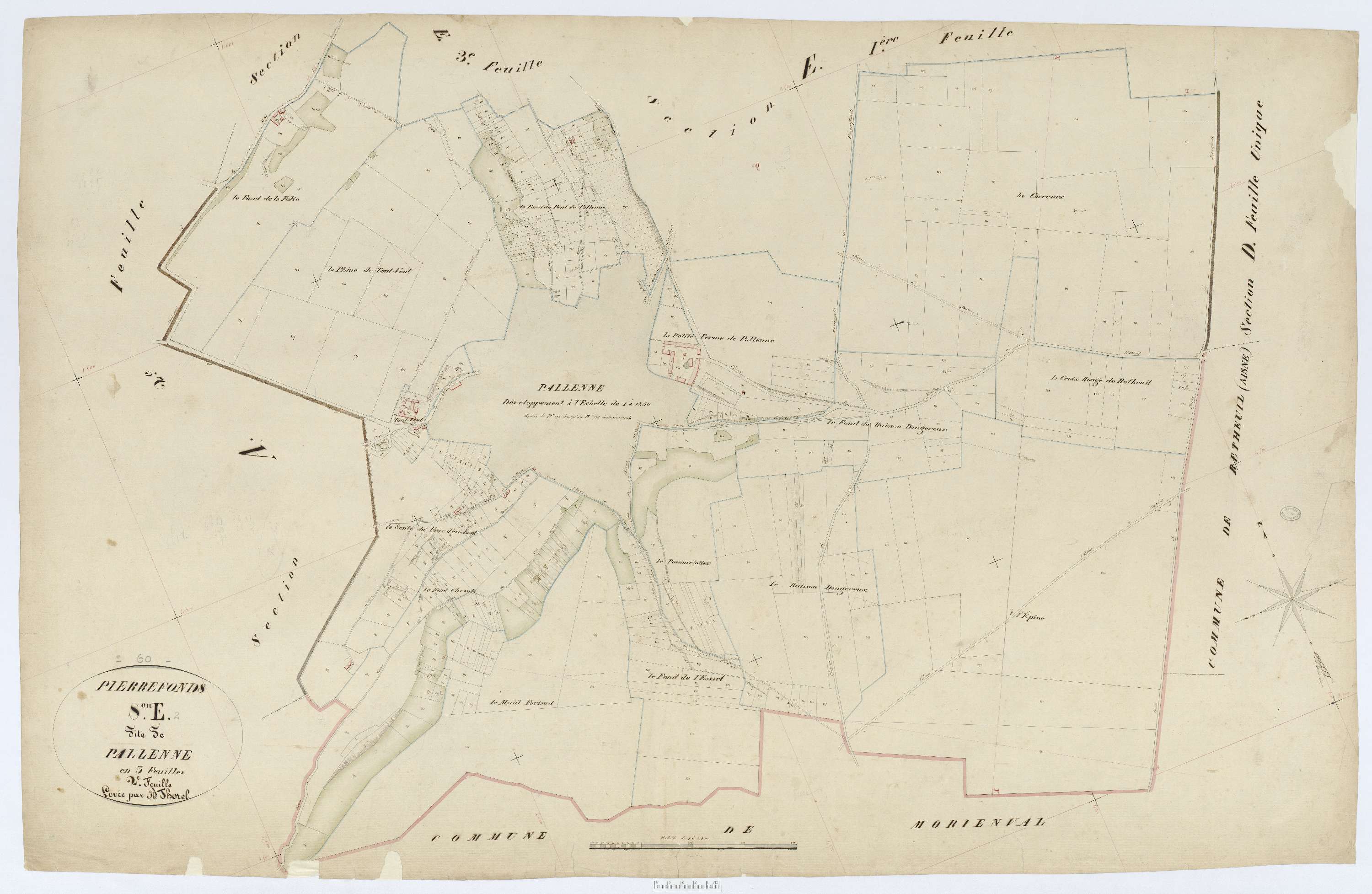 Pierrefonds - Cadastre napoléonien, section E2