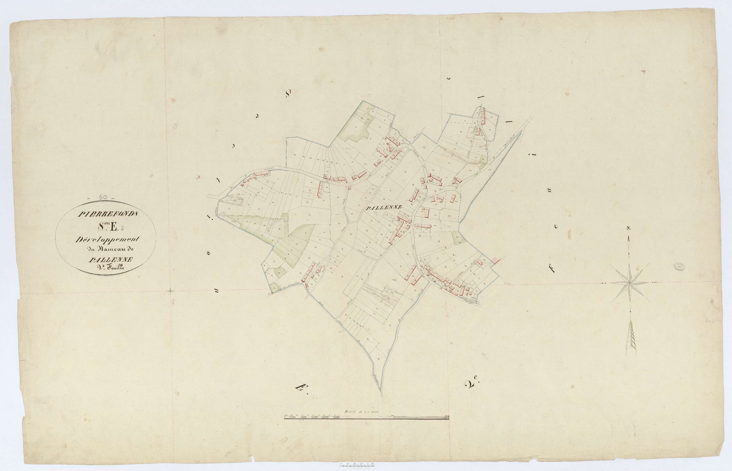 Pierrefonds - Cadastre napoléonien, développement de la section E2