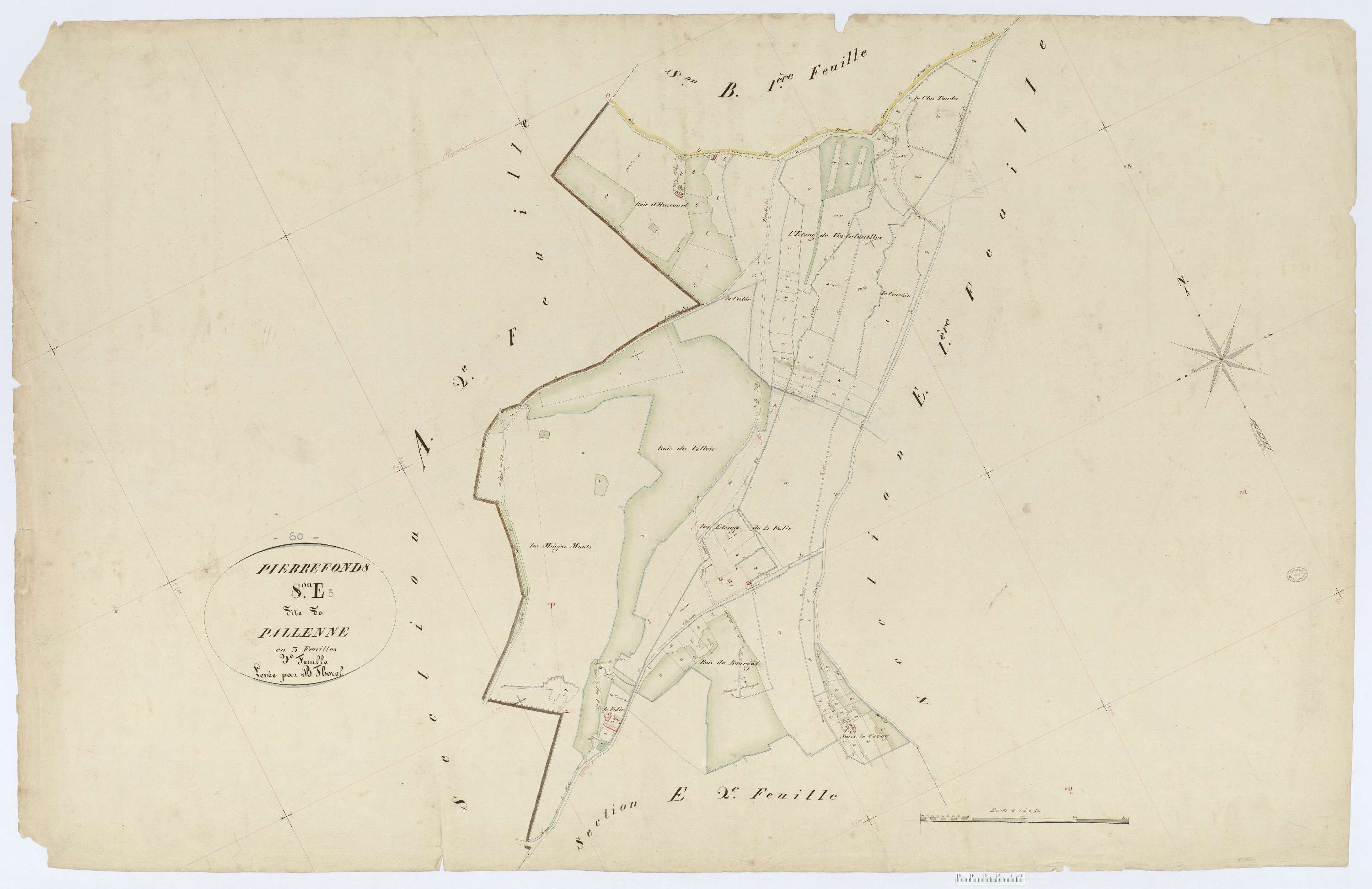 Pierrefonds - Cadastre napoléonien, section E3