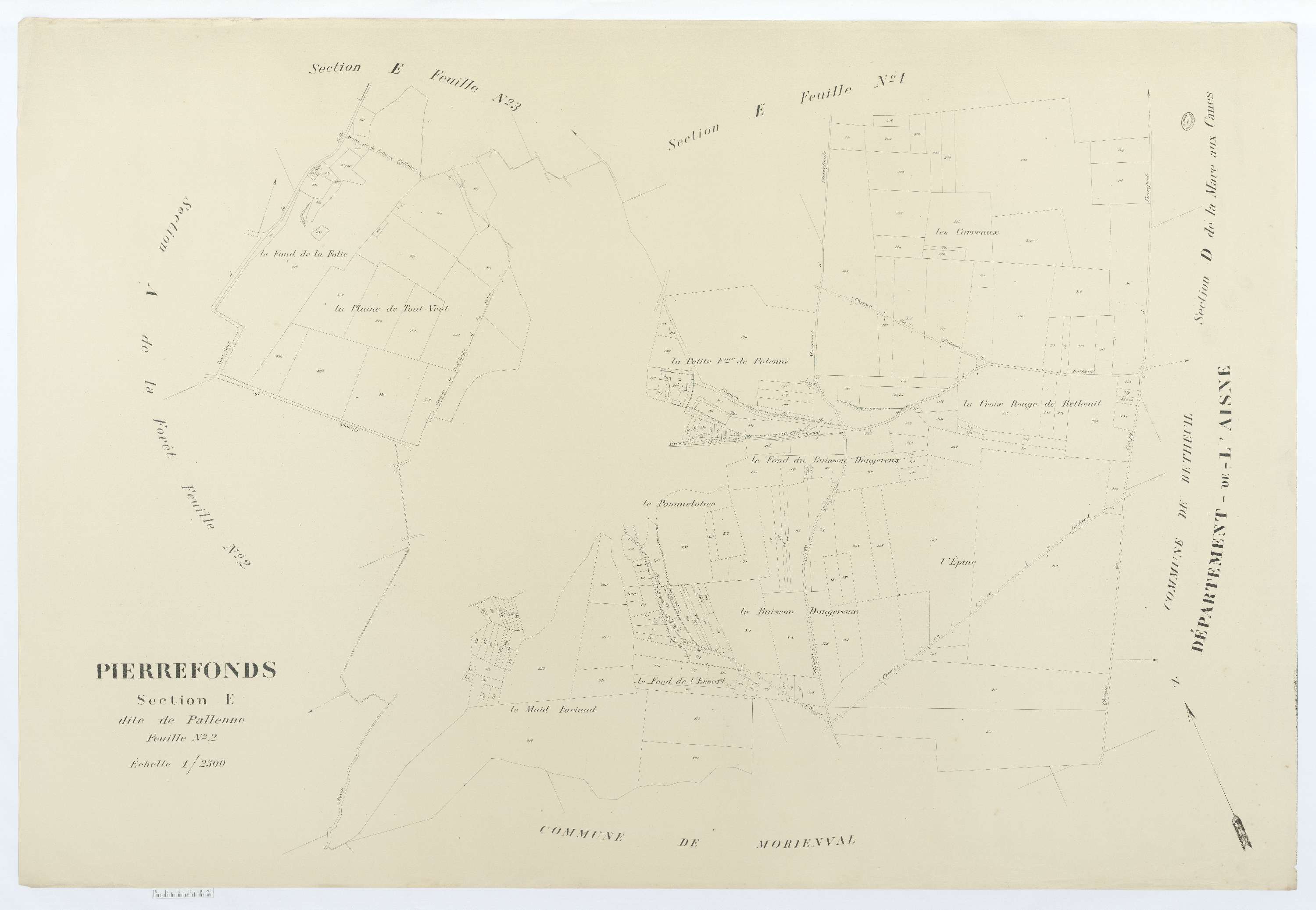 Pierrefonds - Cadastre napoléonien (copie), section E2