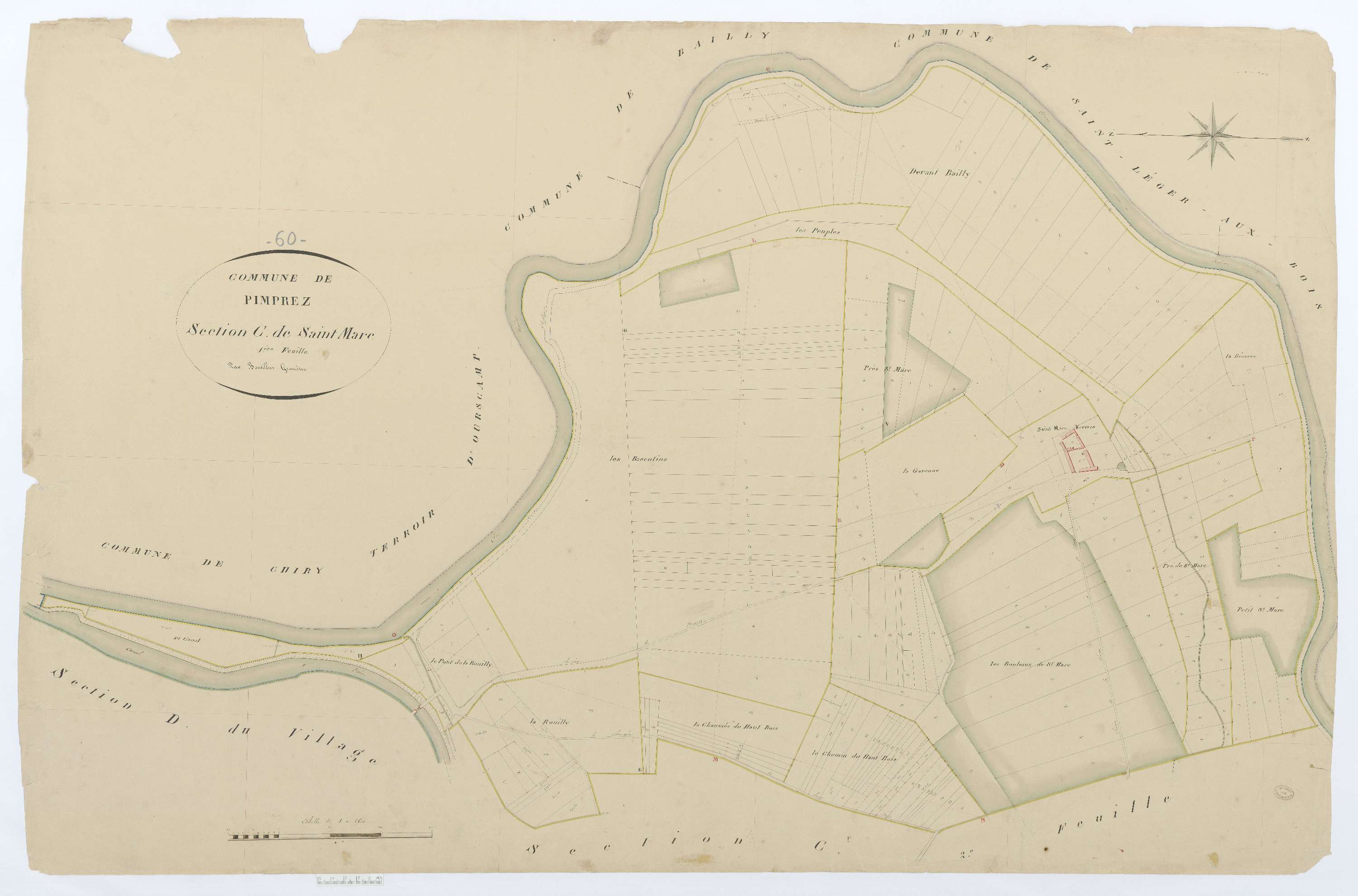 Pimprez - Cadastre napoléonien, section C1