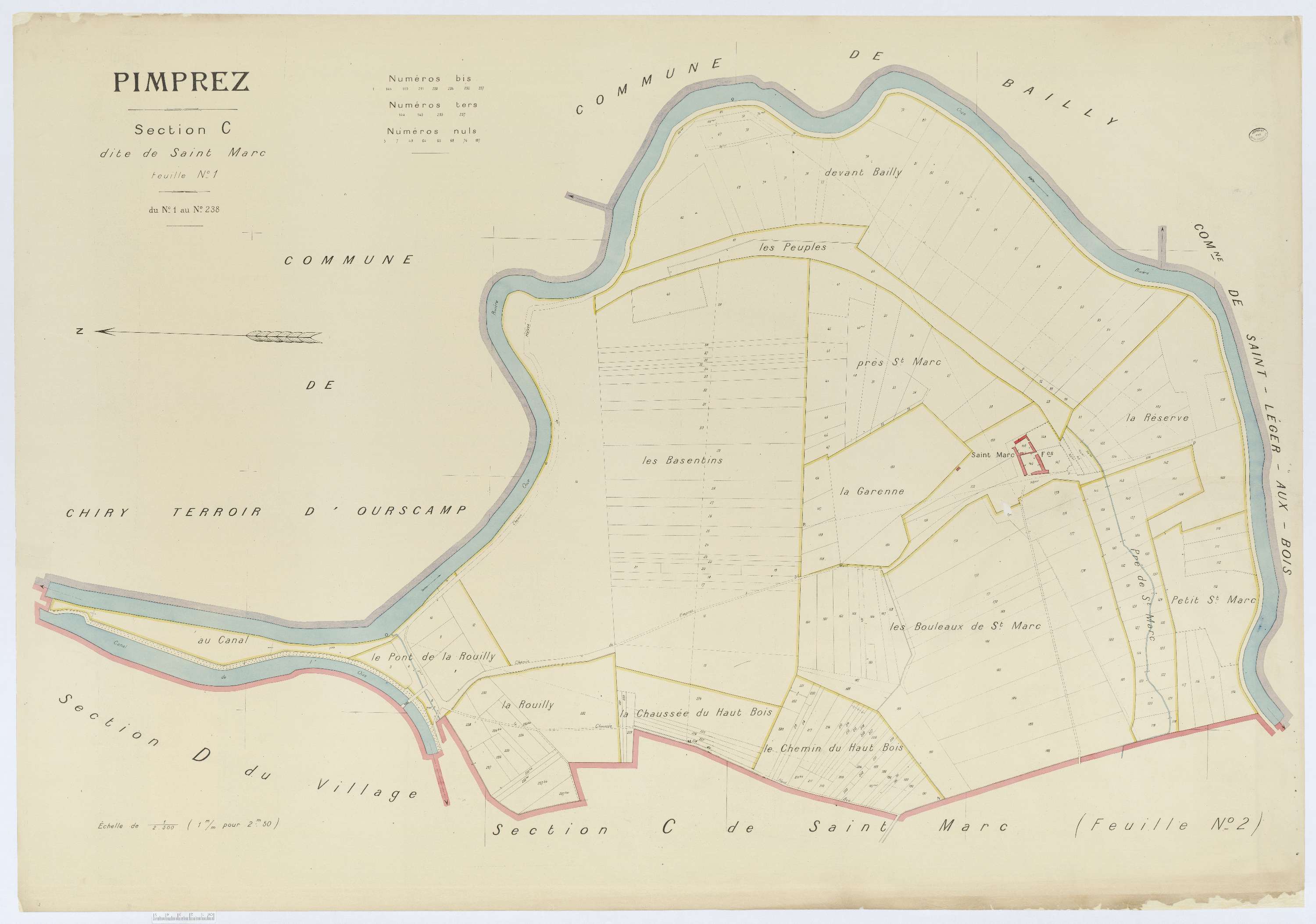 Pimprez - Cadastre napoléonien (copie), section C1