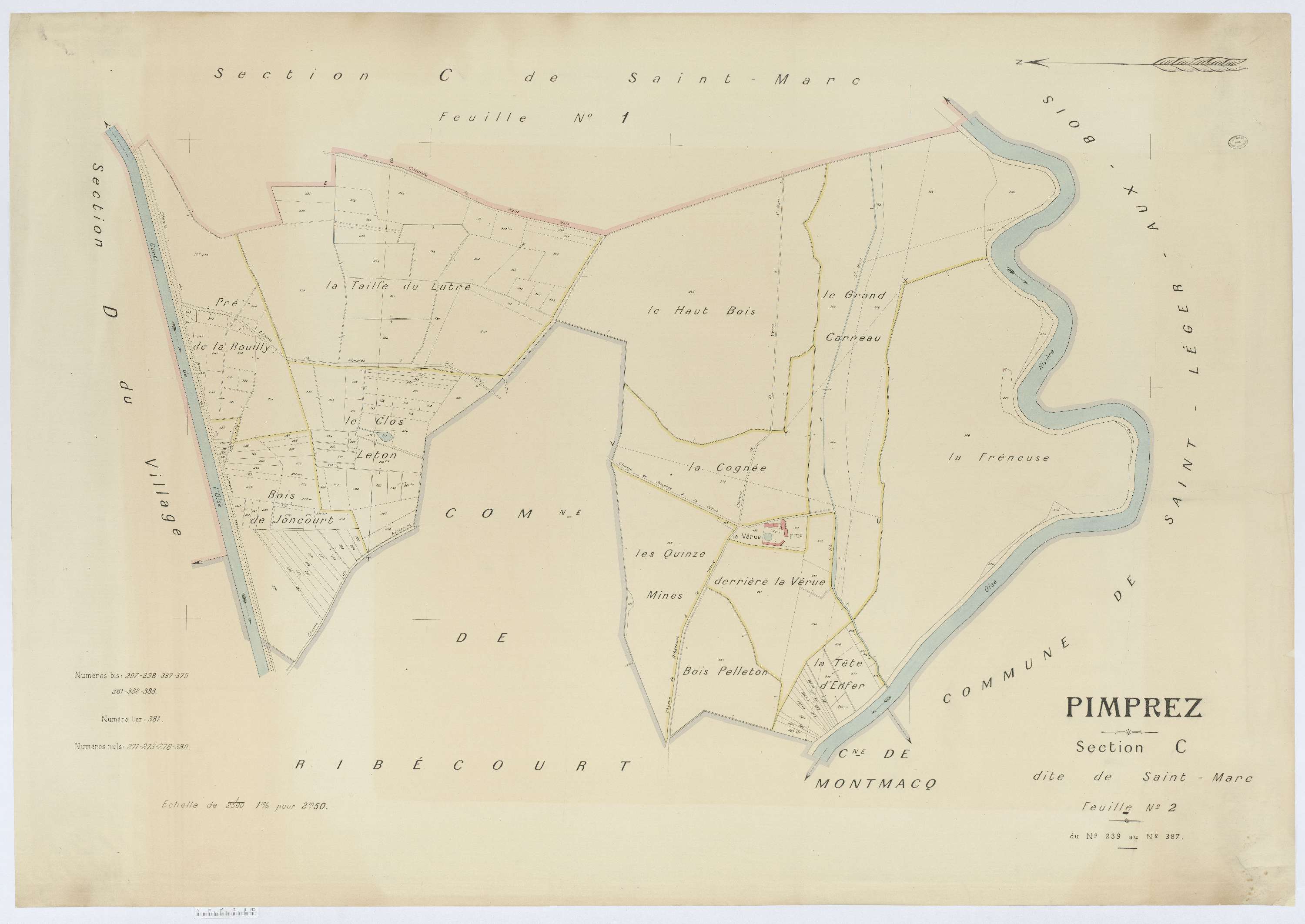 Pimprez - Cadastre napoléonien (copie), section C2