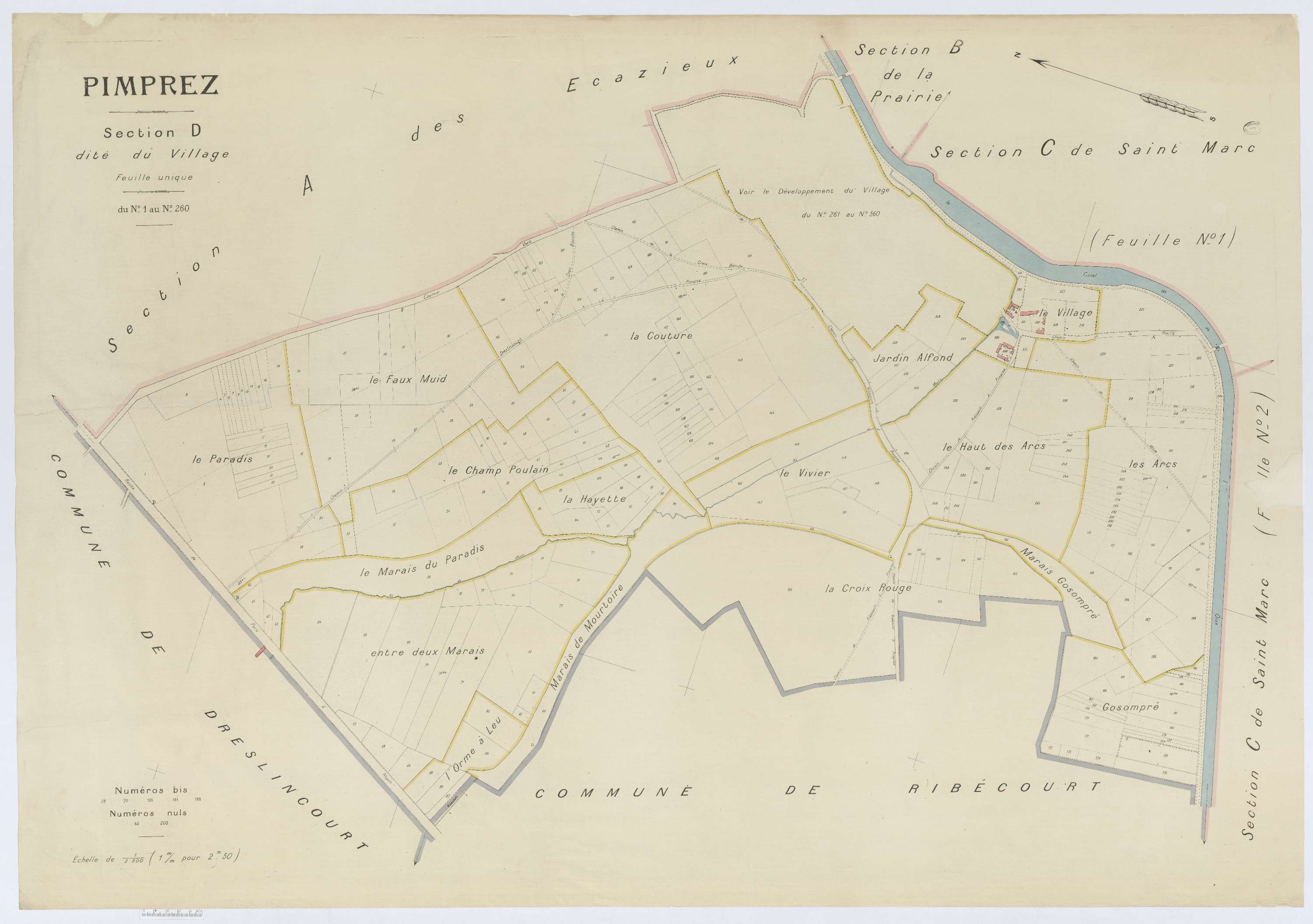 Pimprez - Cadastre napoléonien (copie), section D_1